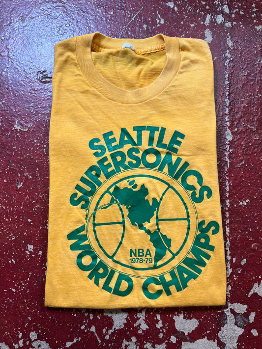 1979 Seattle Sonics World Champions Tee