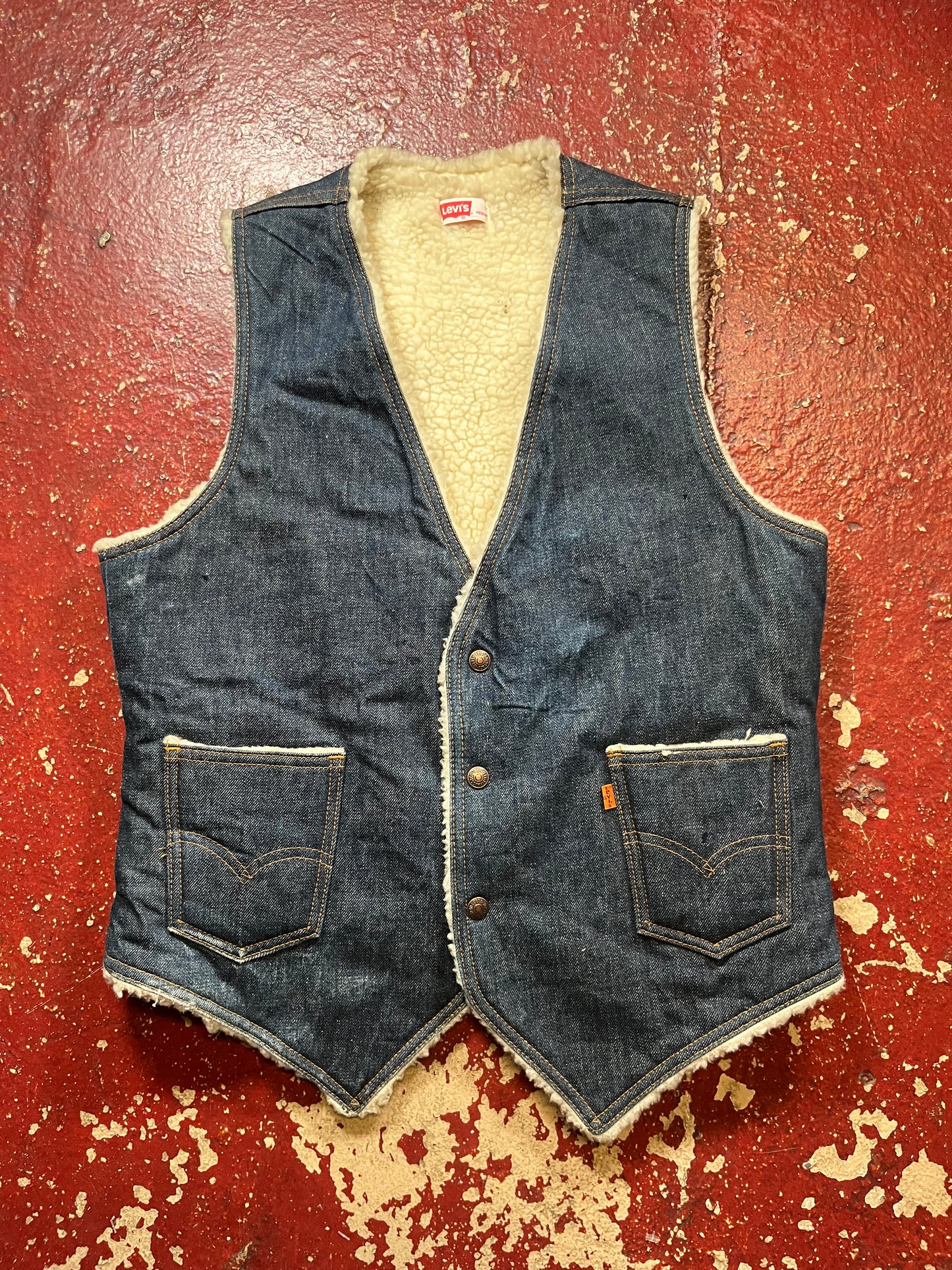 70s Levi’s Sherpa Denim Vest