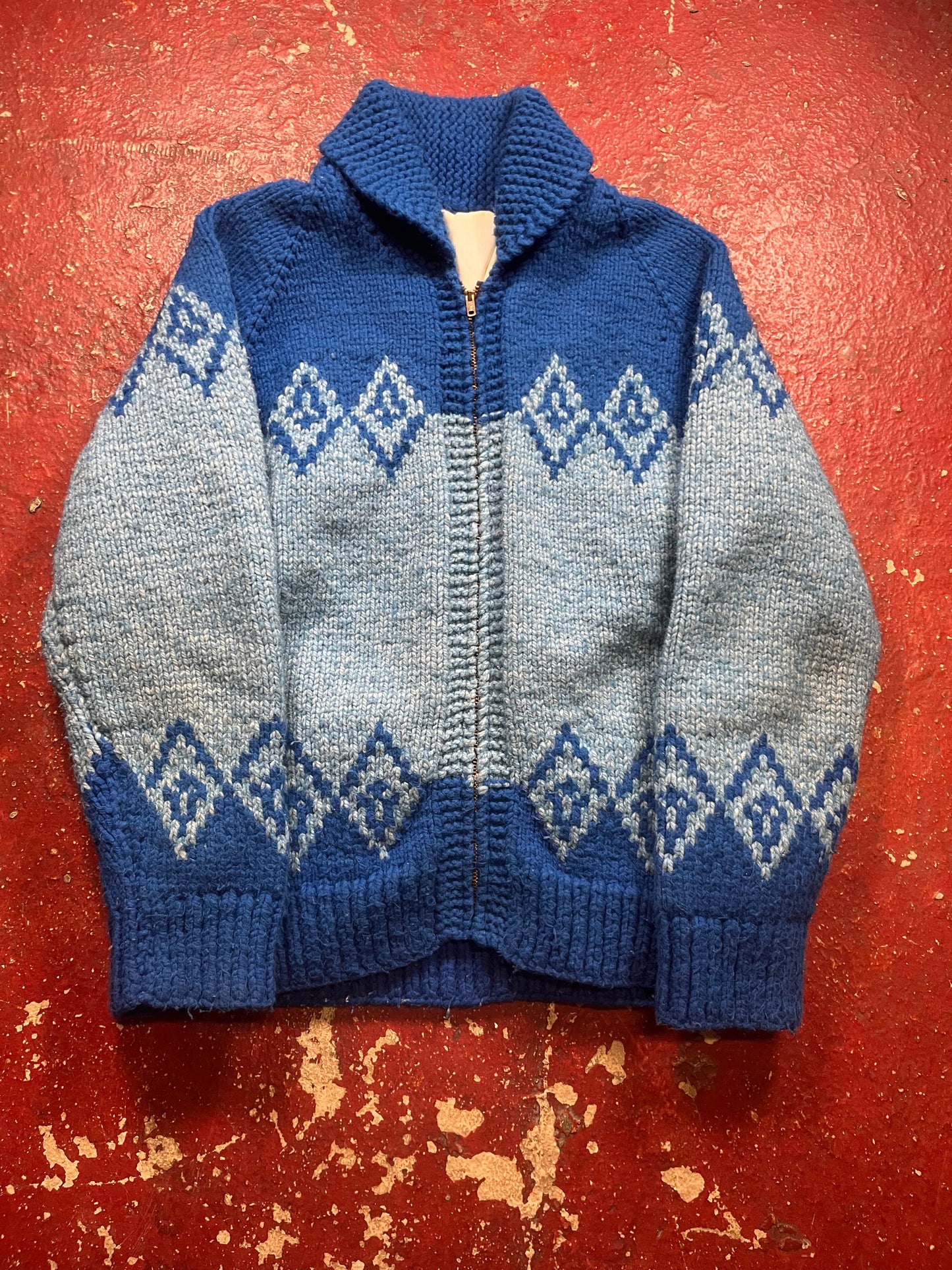 60s Cowichan Shawl Sweater