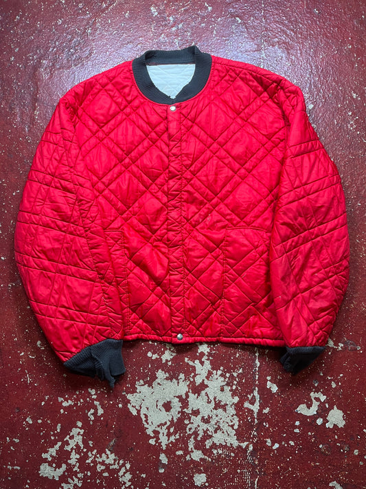 50s Red Quilted Jacket