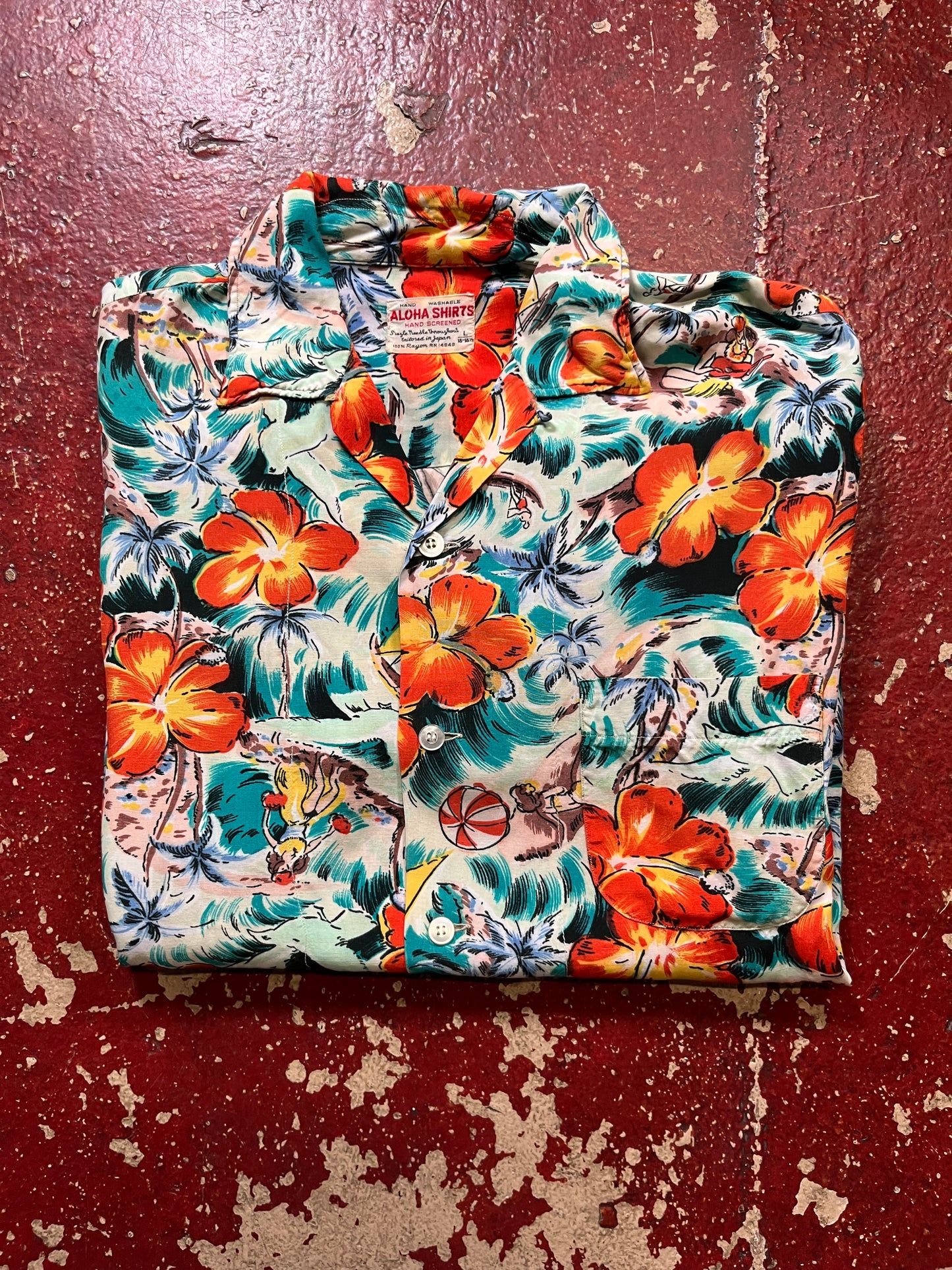 60s Aloha Shirts Rayon Hawaiian Shirt