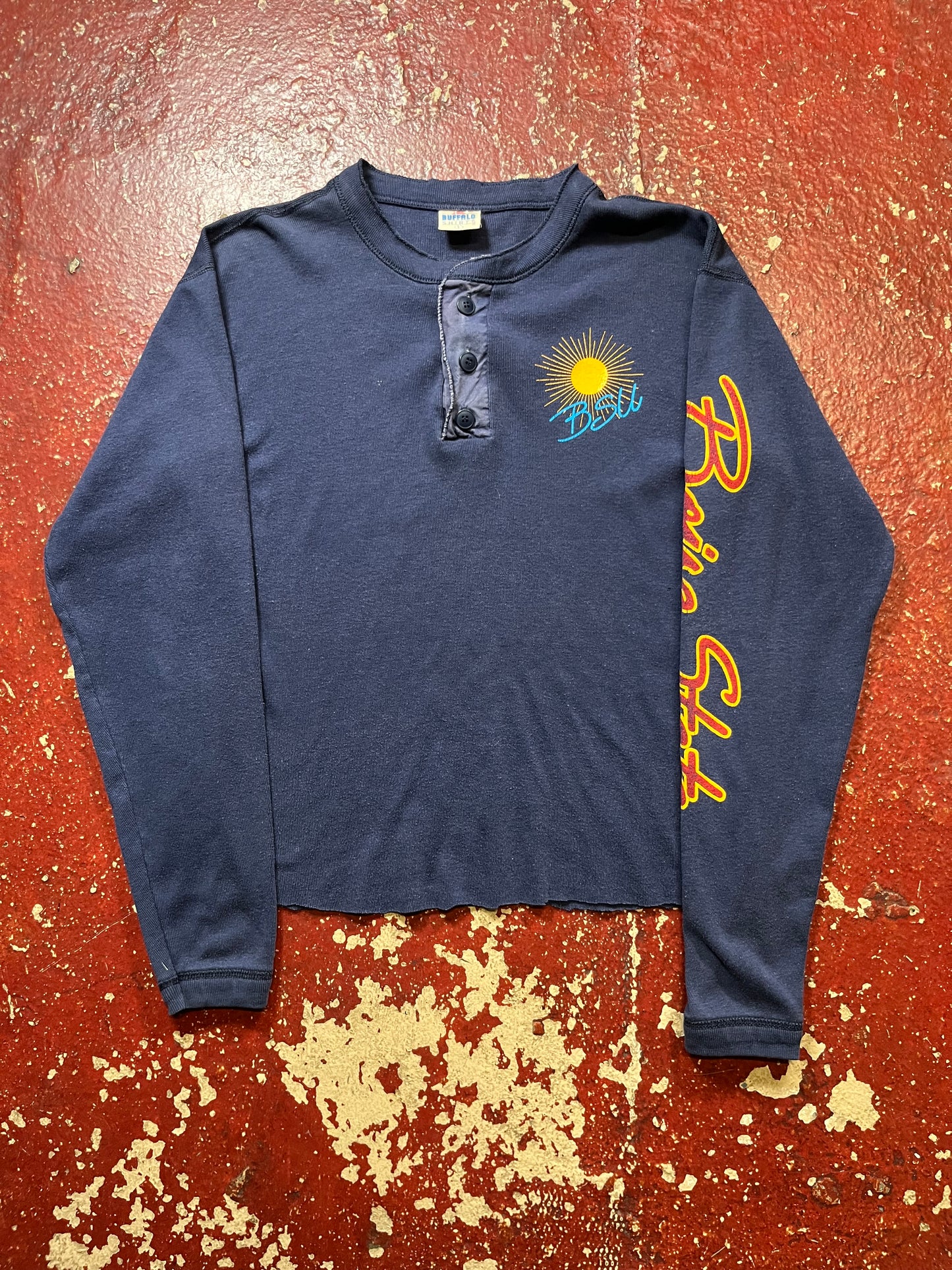 80s Boise State Ski Henley