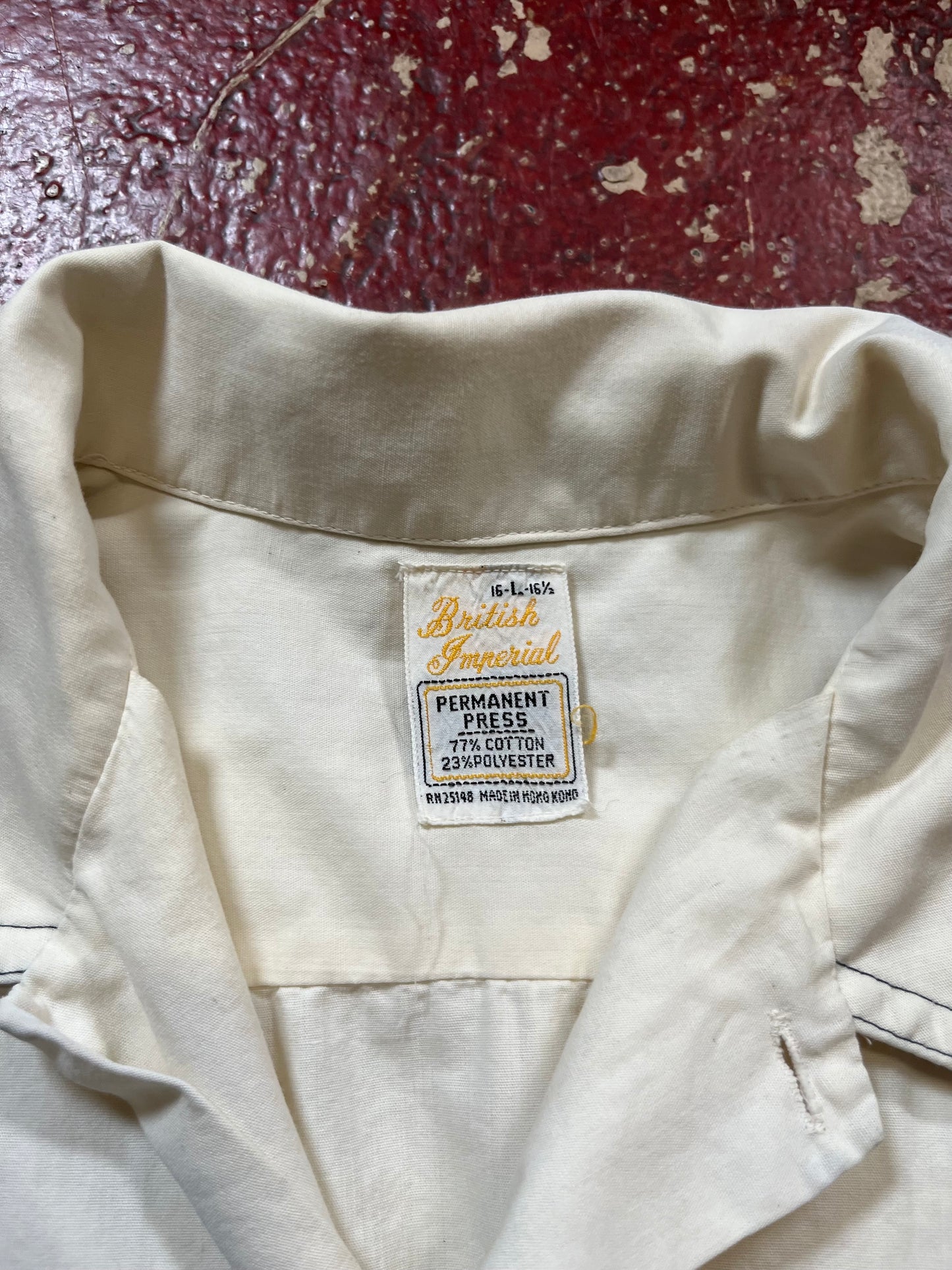 70s/80s British Imperial White Short Sleeve Shirt