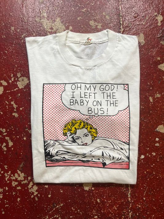 80s Pop Art “Left The Baby On The Bus” Tee