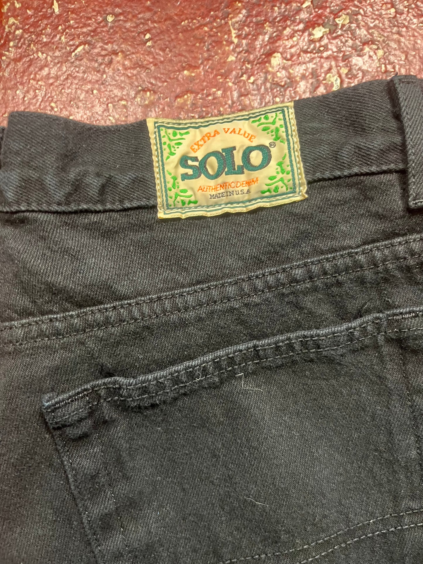 90s Solo Black Jeans