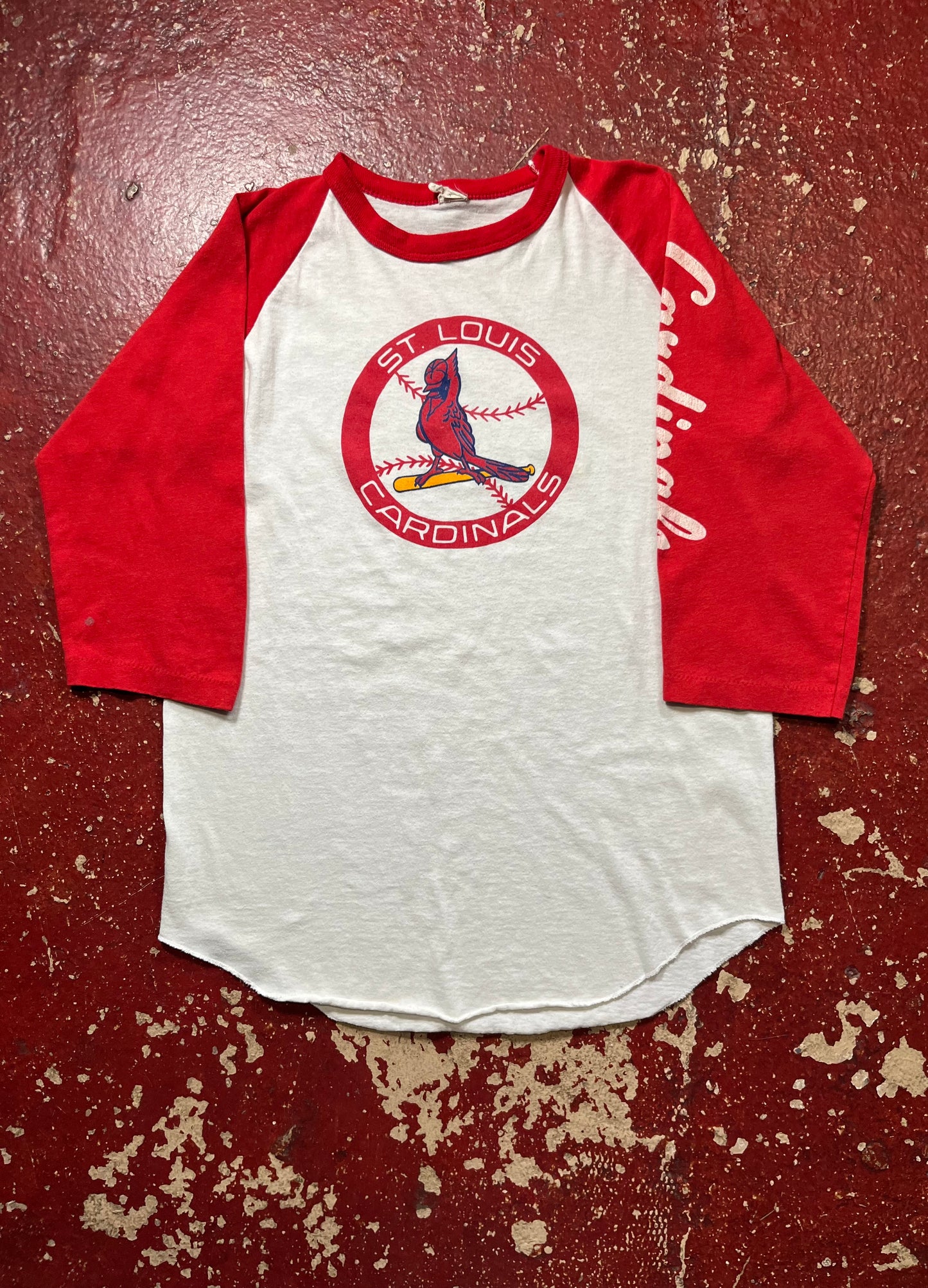 80s St Louis Cardinals Quarter Sleeve Shirt