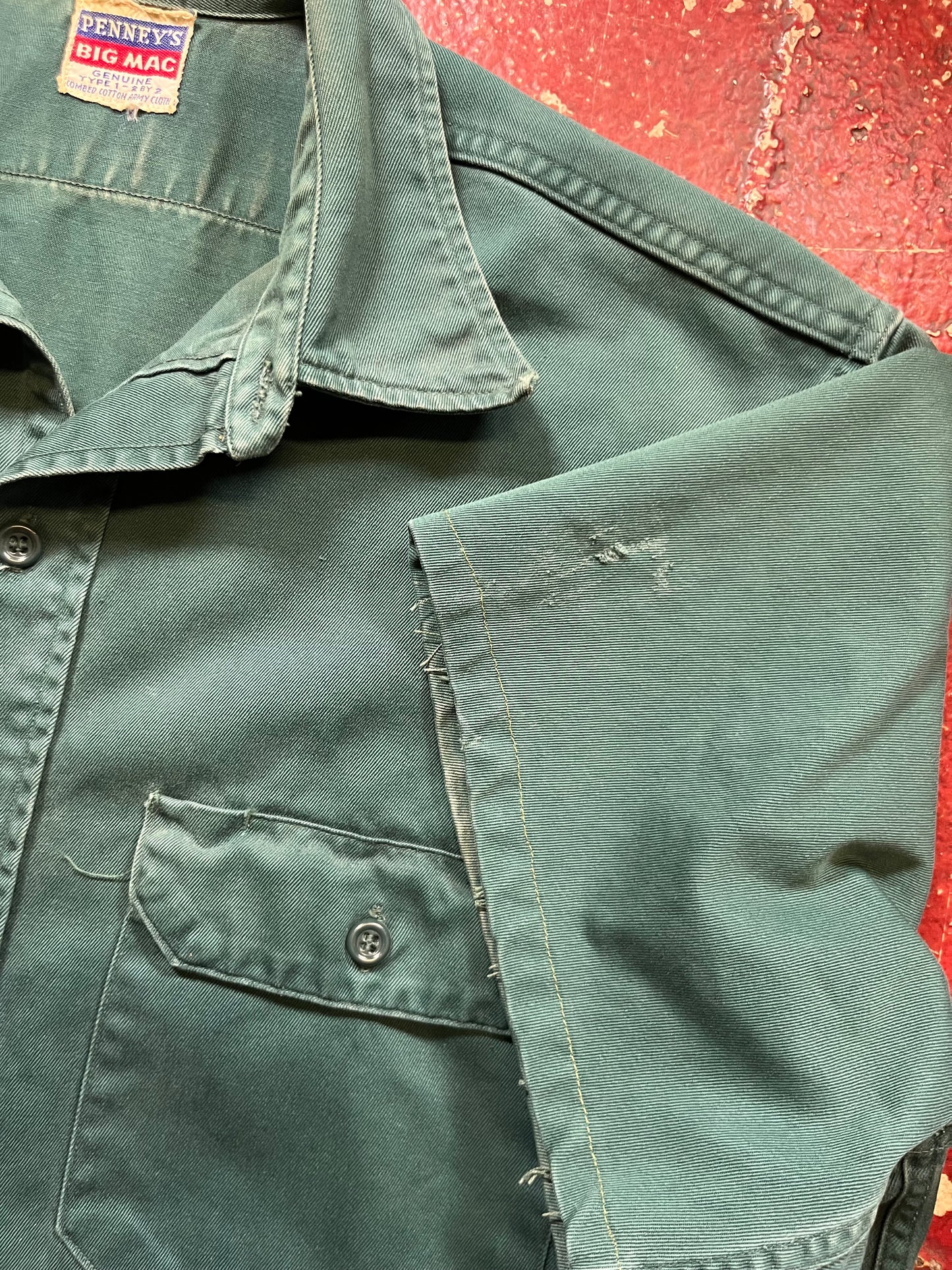 50s Penneys Big Mac Short Sleeve Work Shirt