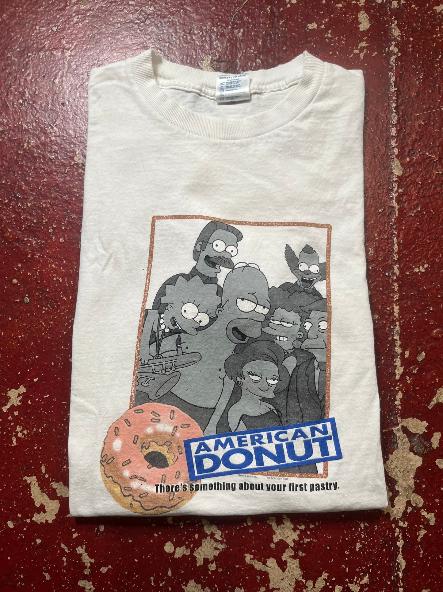 2001 The Simpsons “American Donut” Tee