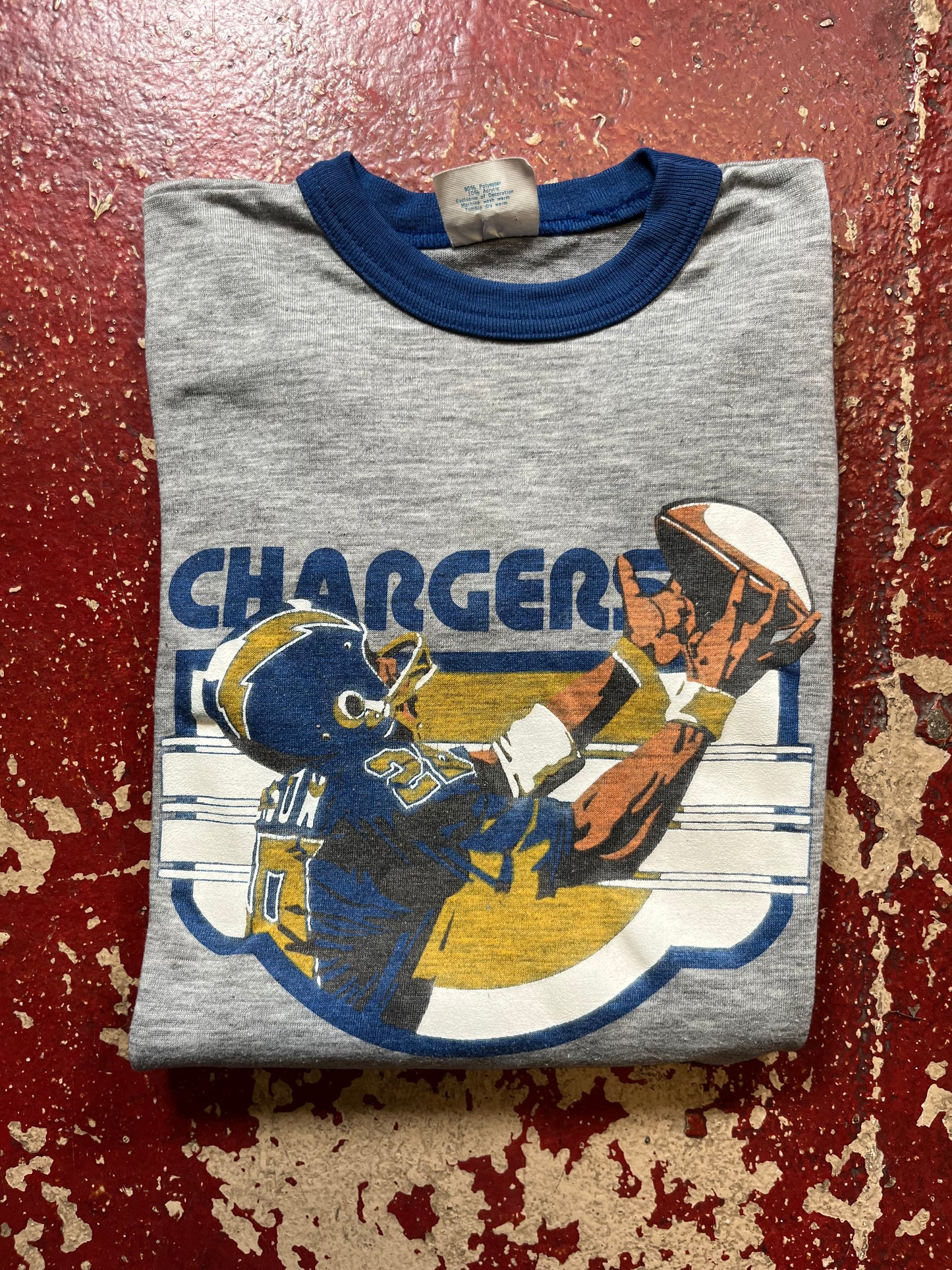 80s Chargers Quarter Sleeve Shirt