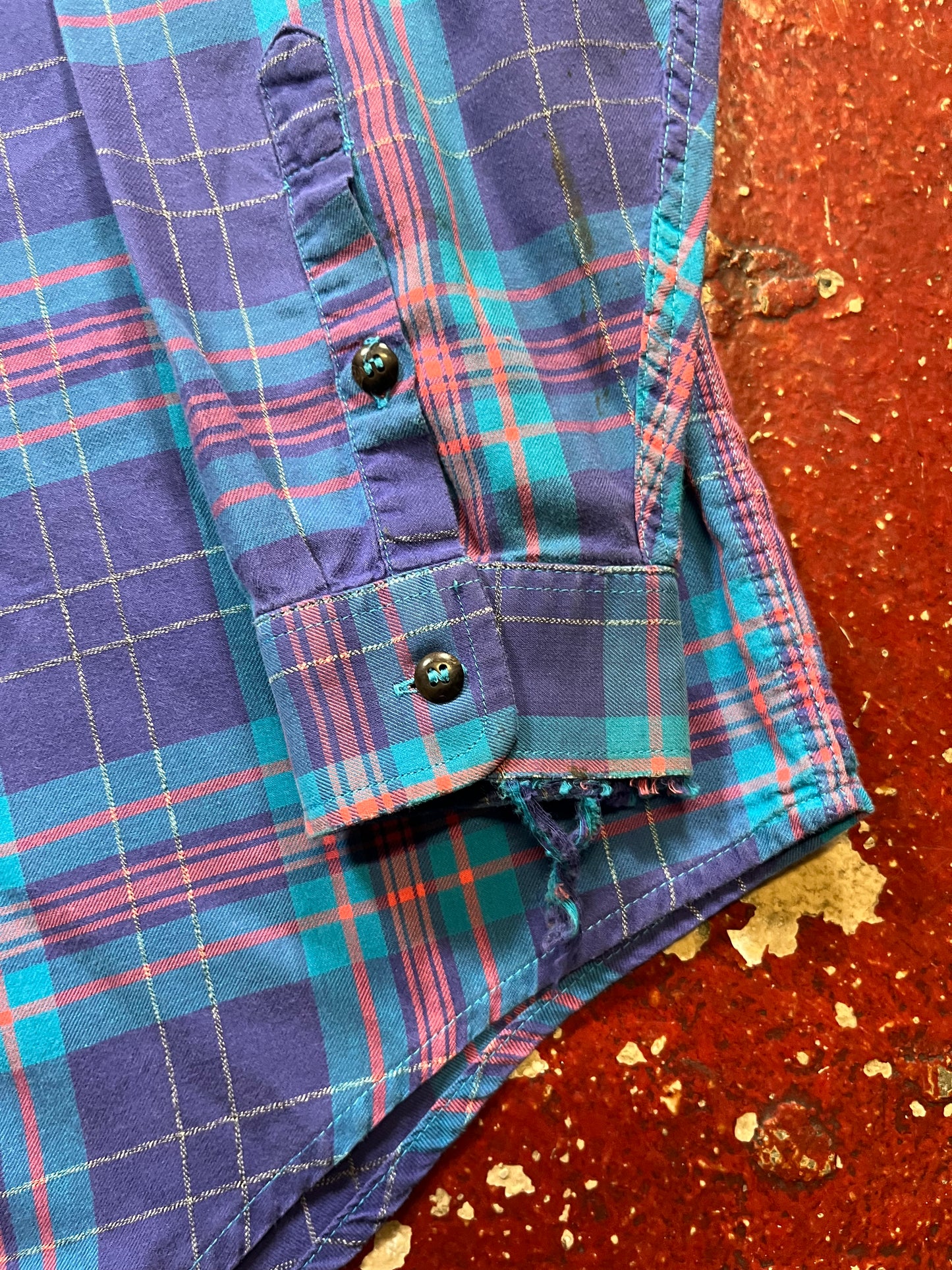 90s Patagonia Purple & Pink Long Sleeve Shirt