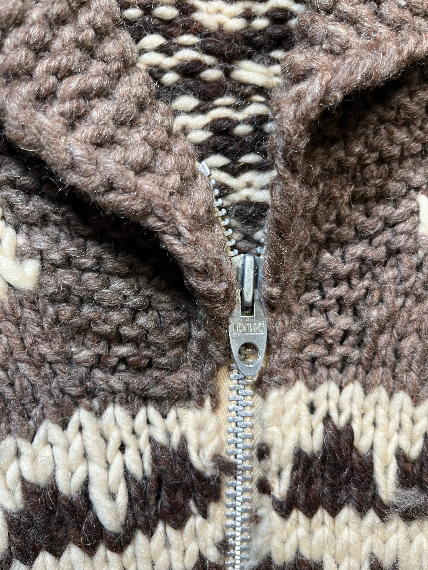 50s Brown & White Cowichan