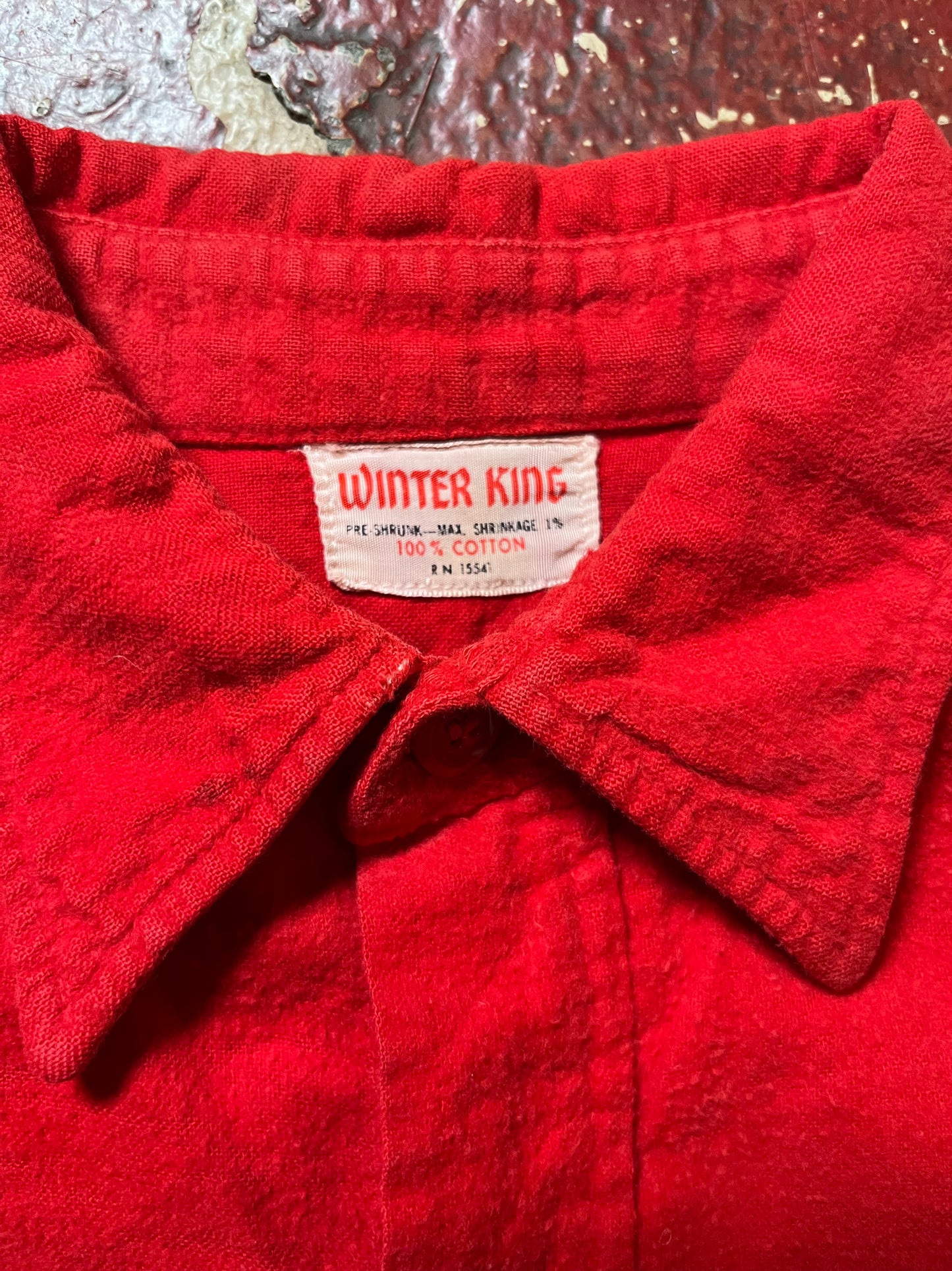 50s Winter King Red Short Sleeve Shirt