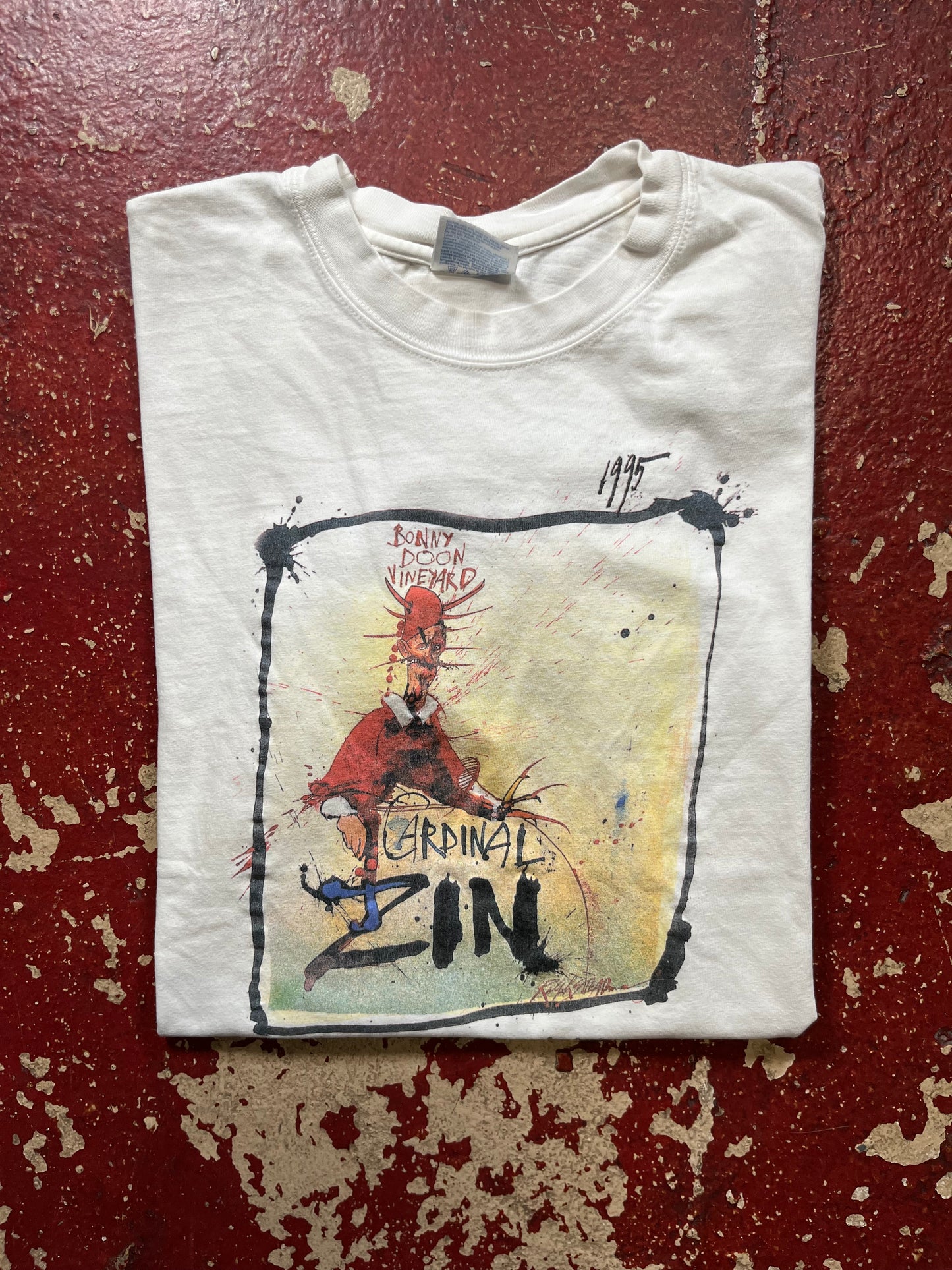 1995 Ralph Steadman Cardinal Zin Tee