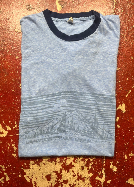 70s/80s University Of Utah Wrap Around Tee