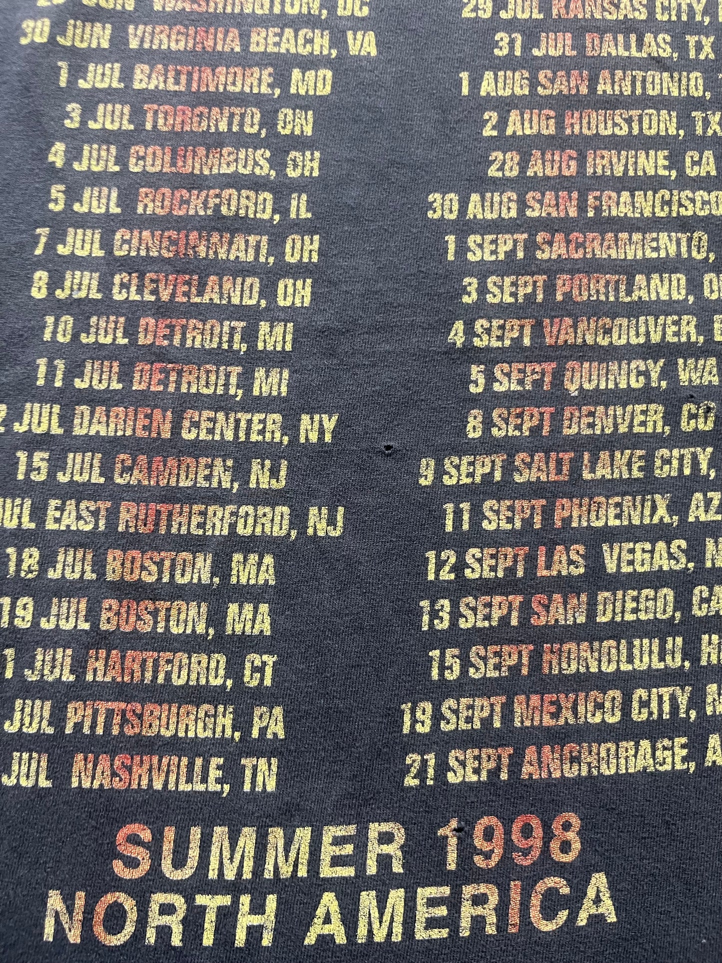 1998 Metallica Tee