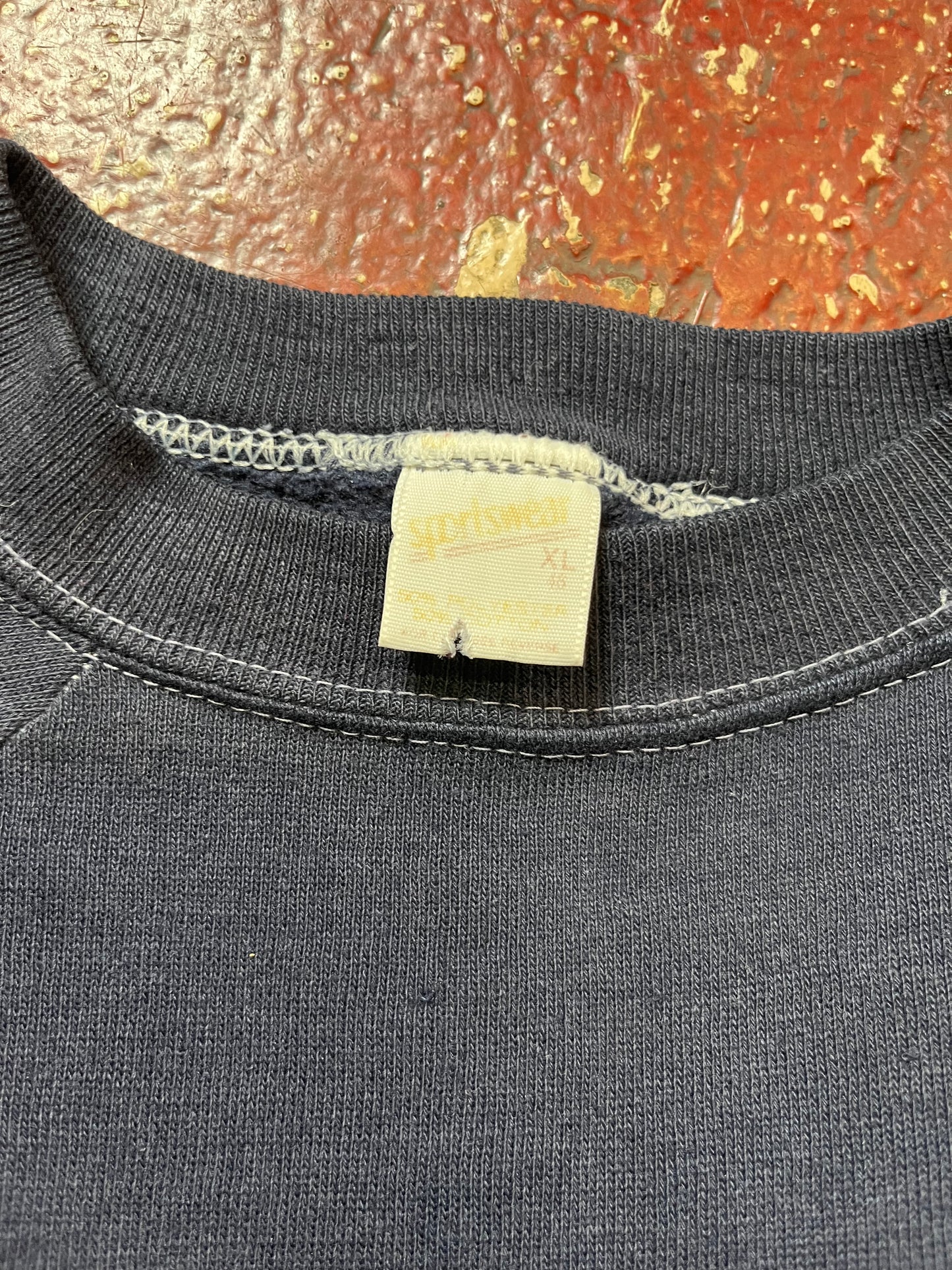 70s/80s Sportswear Navy Blue Crewneck