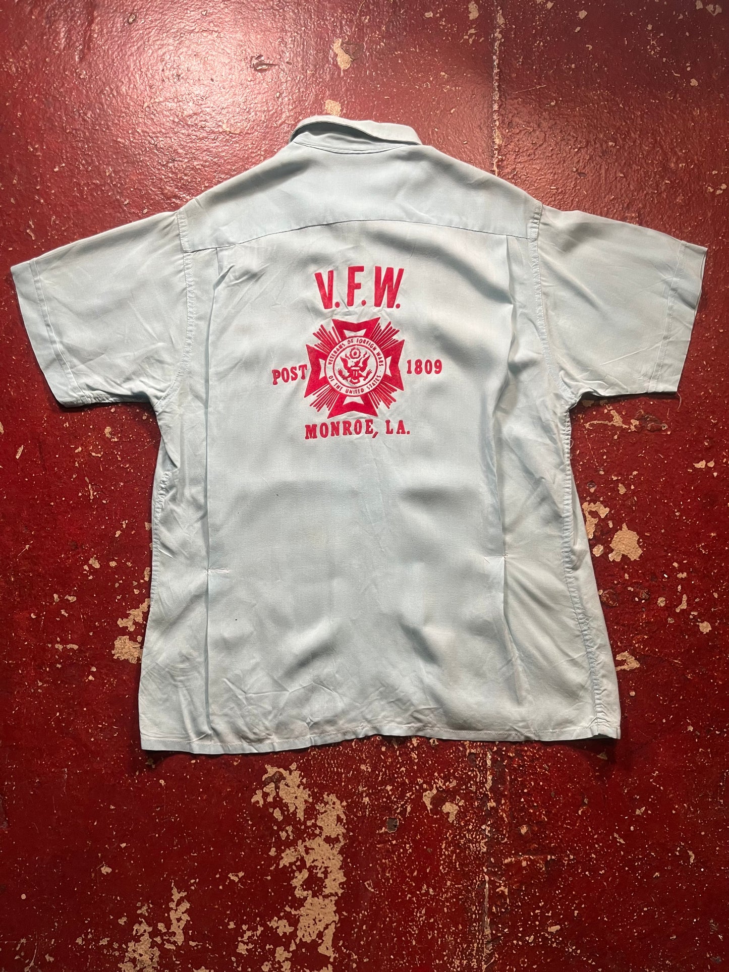 60s VFW Rayon Short Sleeve Shirt
