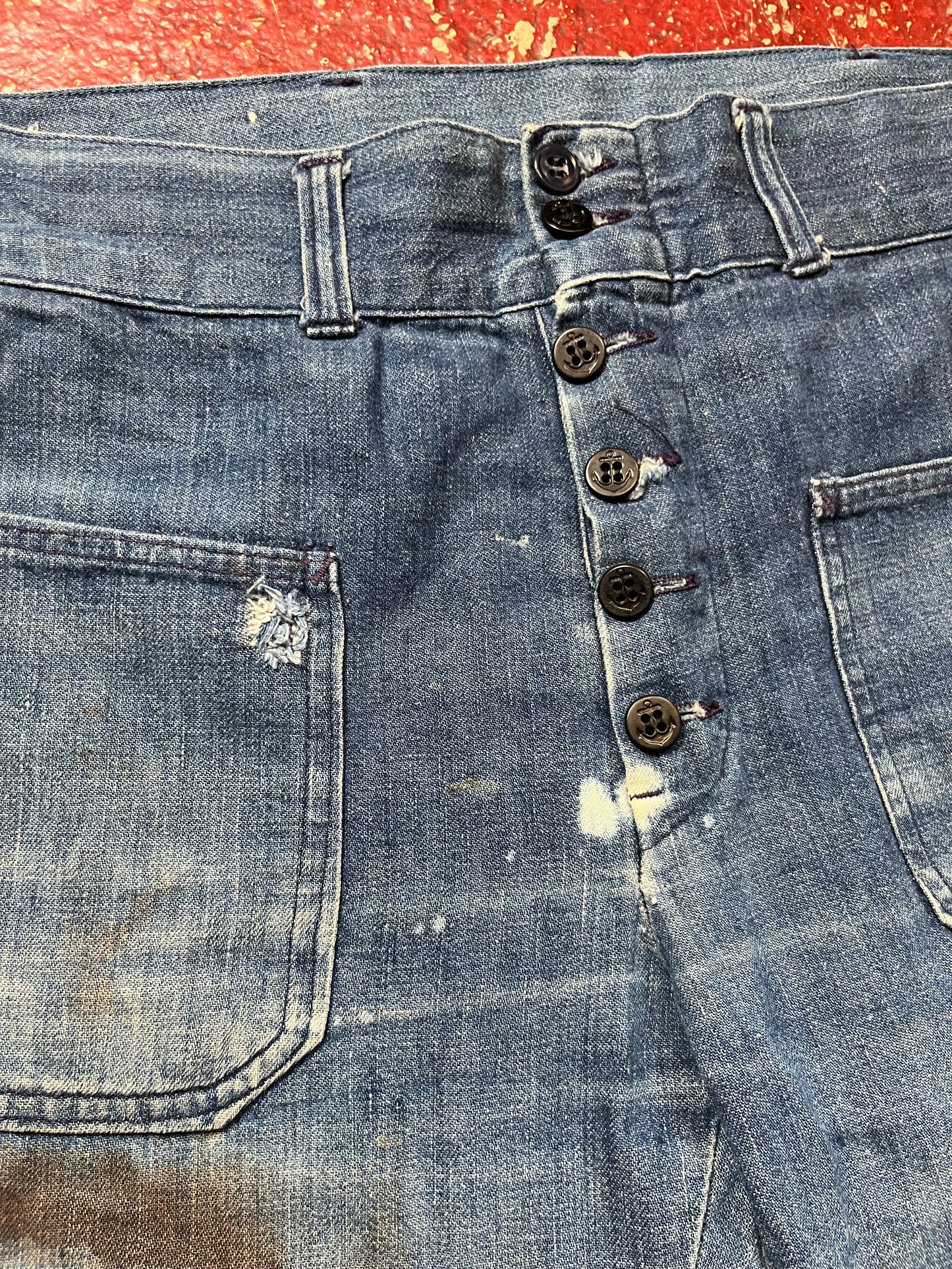 60s Seafarer Front Button Fly Jeans
