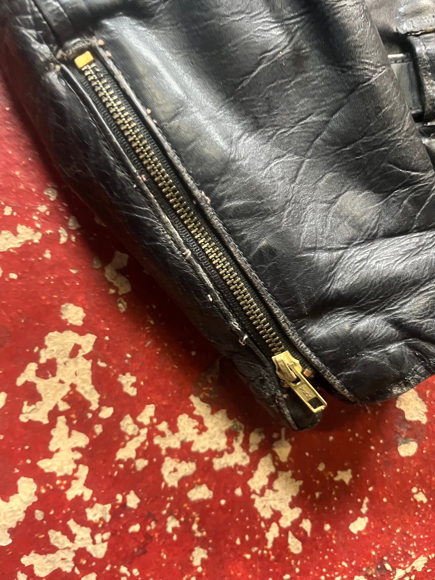 50s D Pocket Leather Jacket