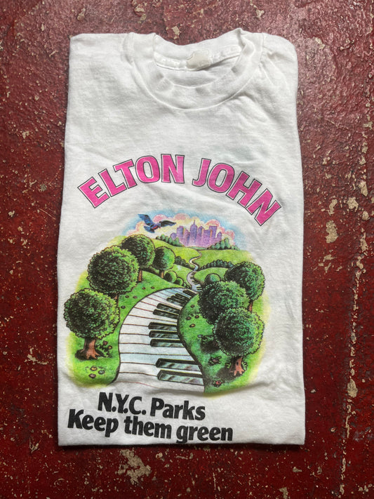 1980 Elton John NYC Parks Tee