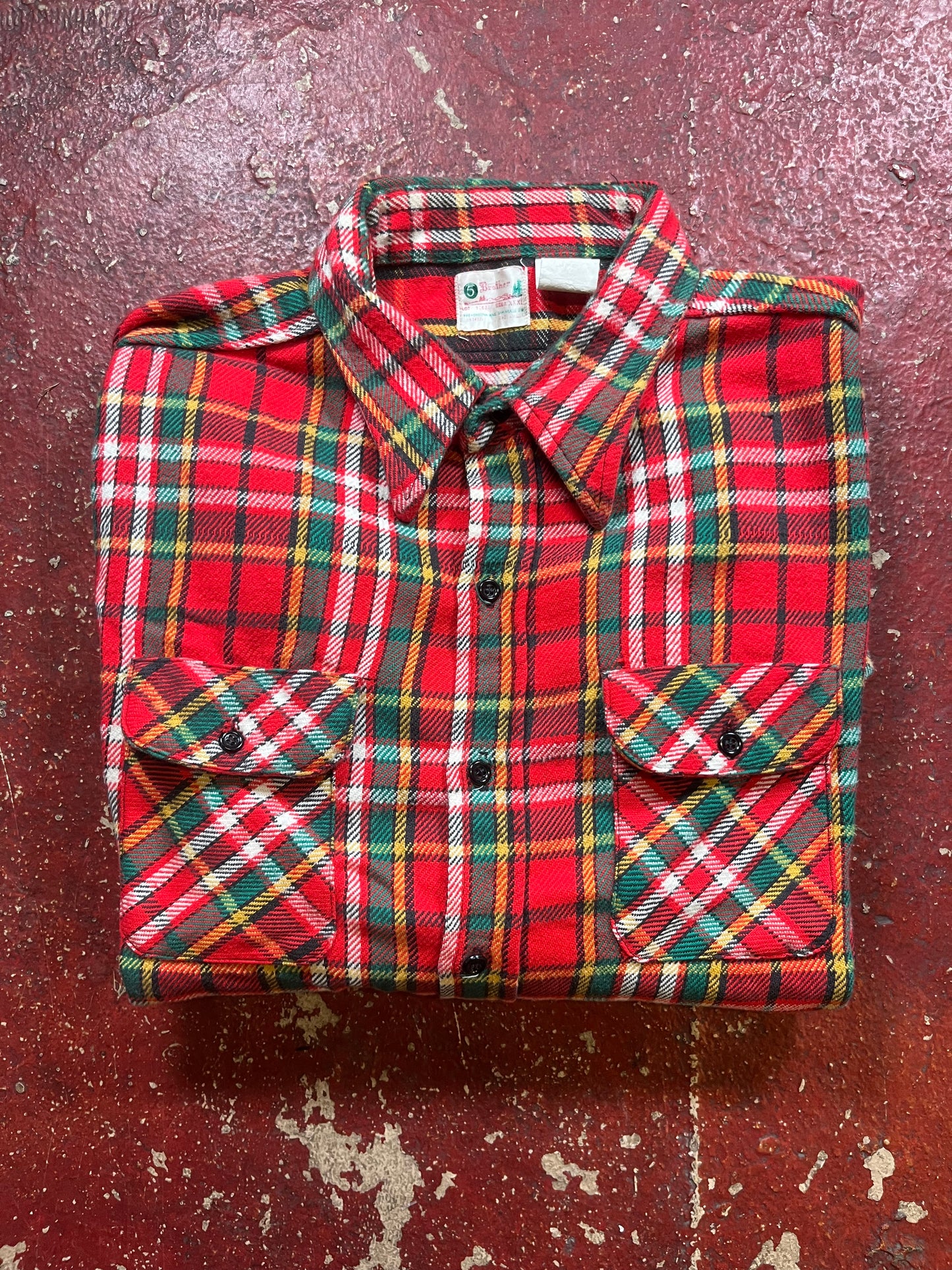 60s All Cotton Five Brothers Flannel