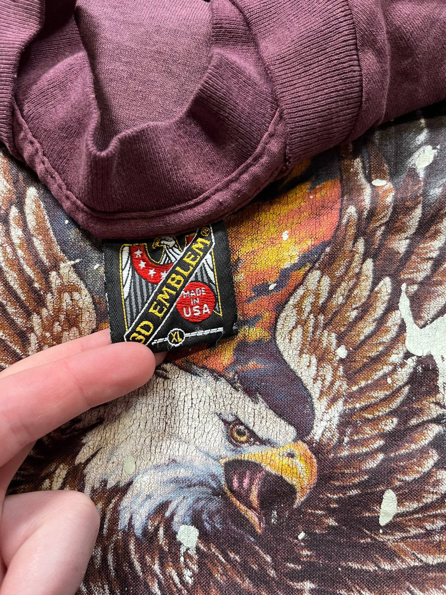 1992 3D Emblem “American Biker” Tee