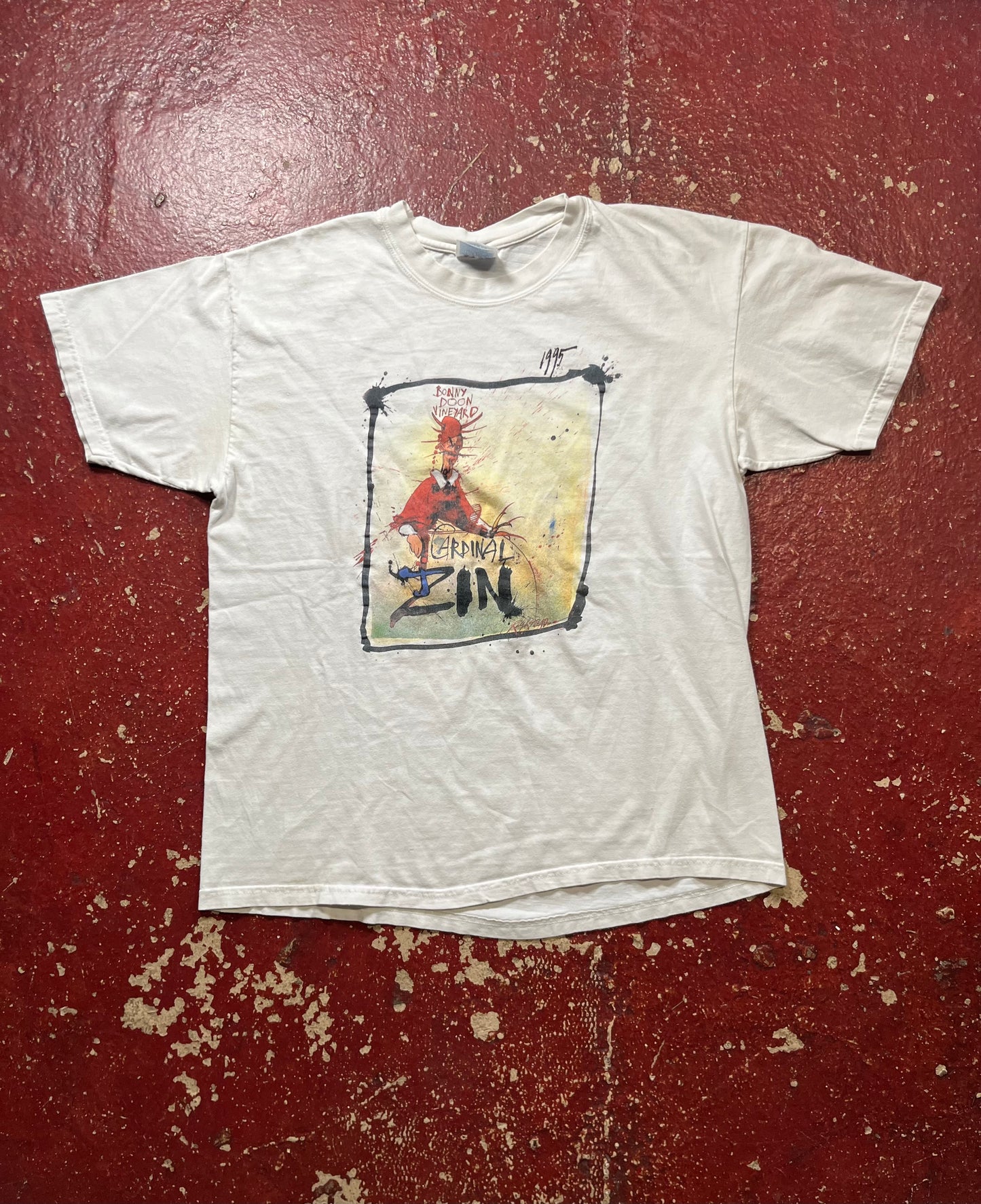 1995 Ralph Steadman Cardinal Zin Tee