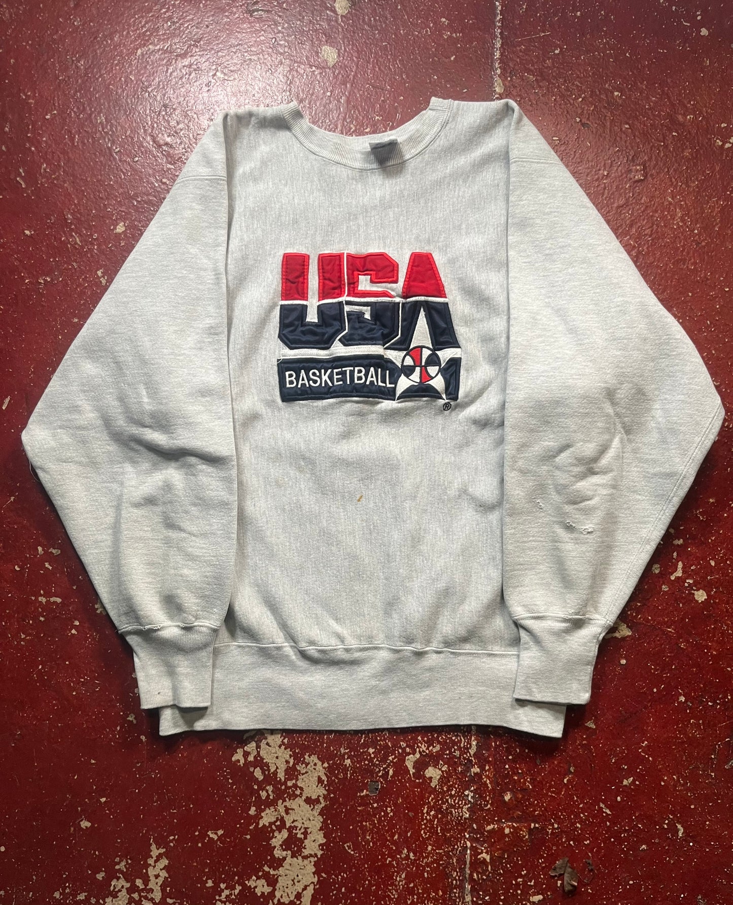 90s Champion Reverse Weave USA Basketball Crewneck