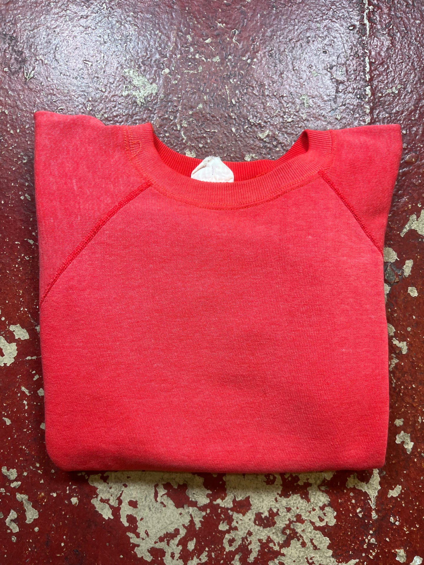 80s Red Faded Crewneck