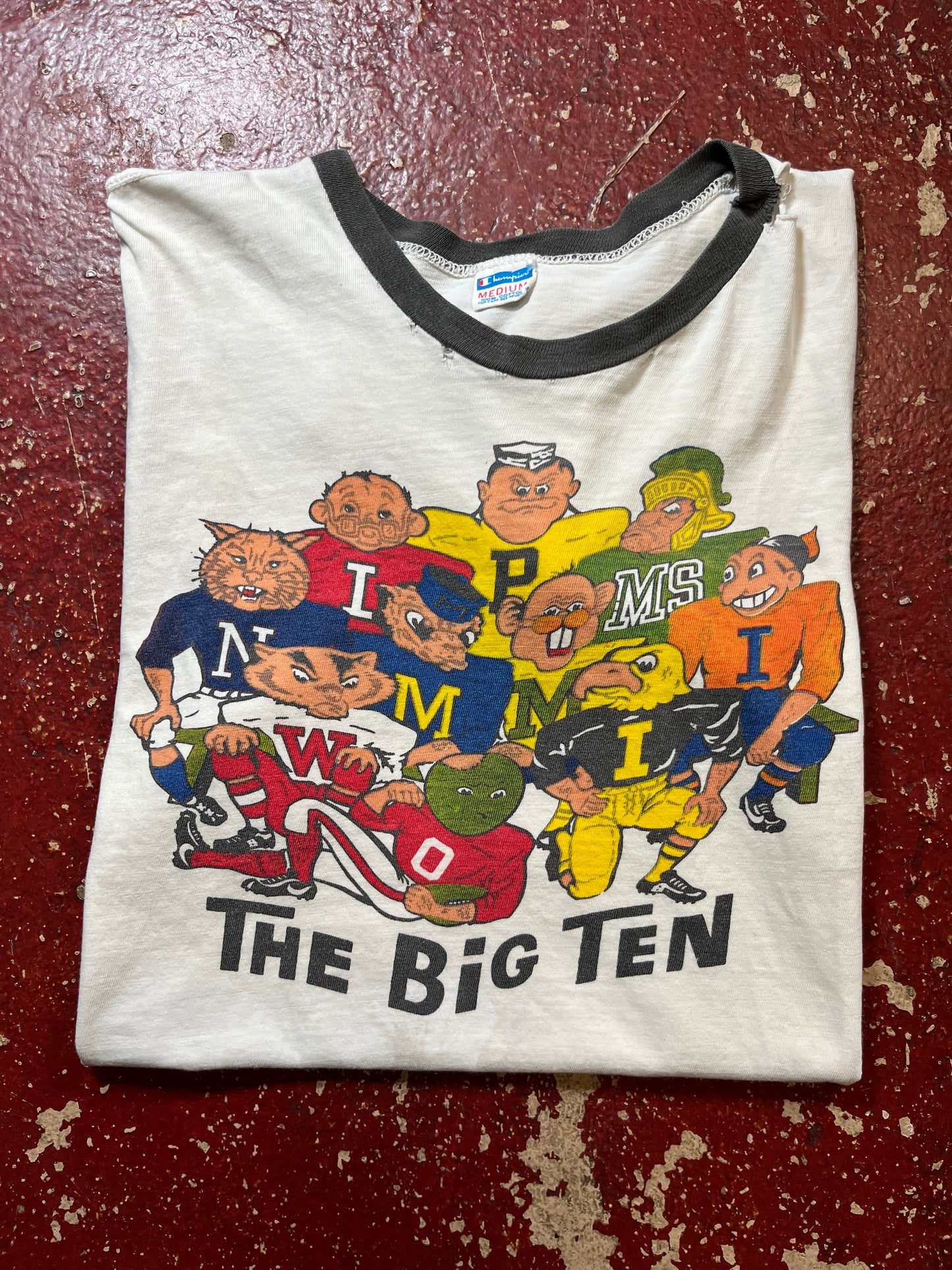 70s Champion Big Ten Ringer Tee