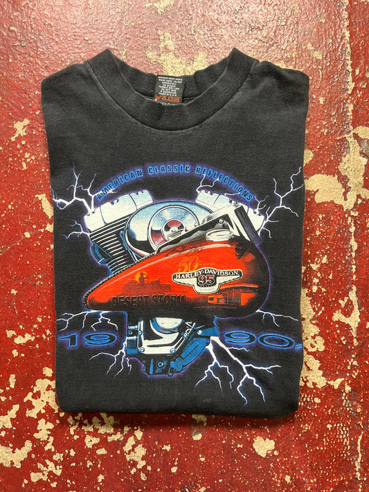 1990 Harley Davidson Lighting Tee