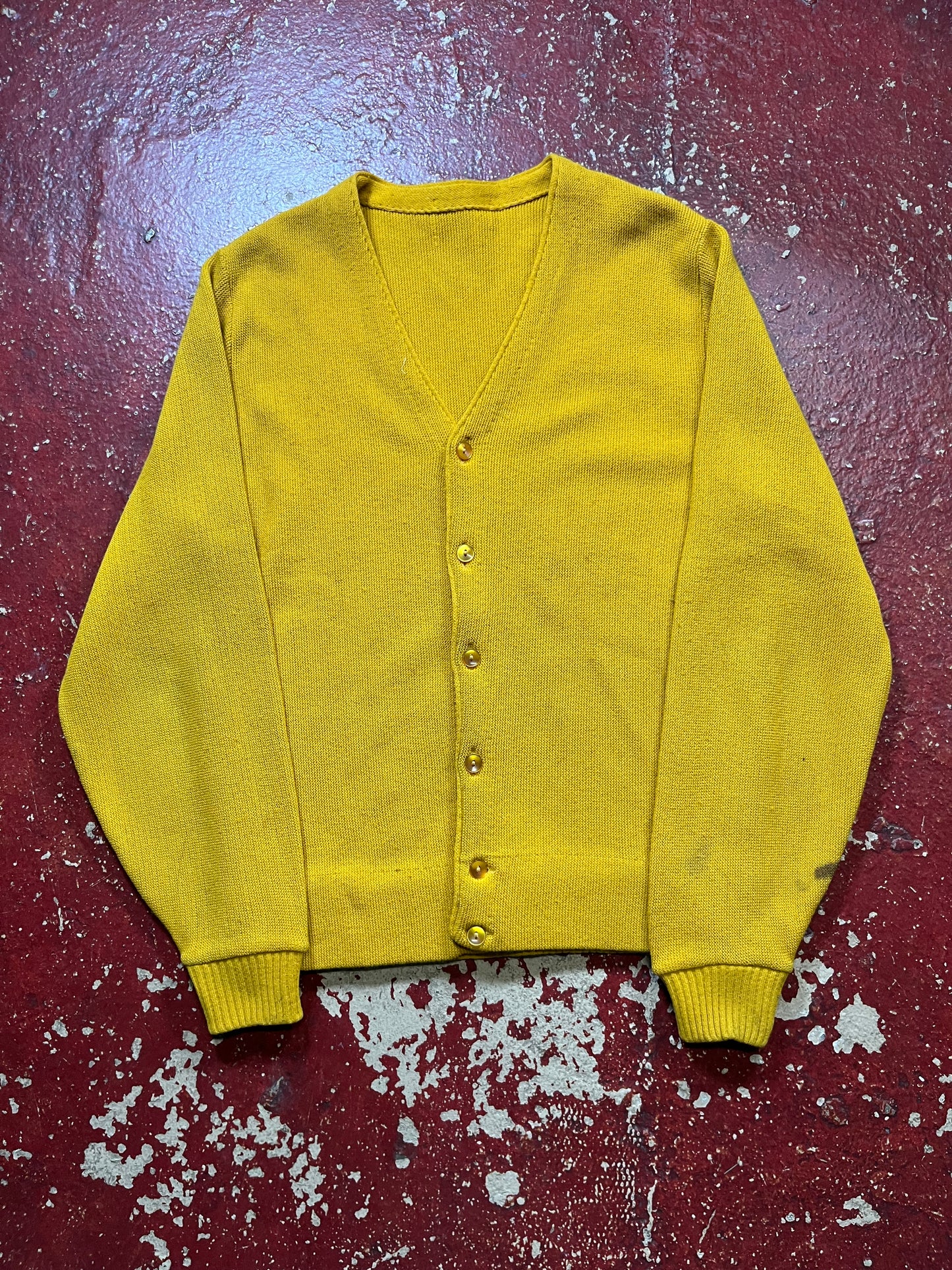 60s Yellow Cardigan