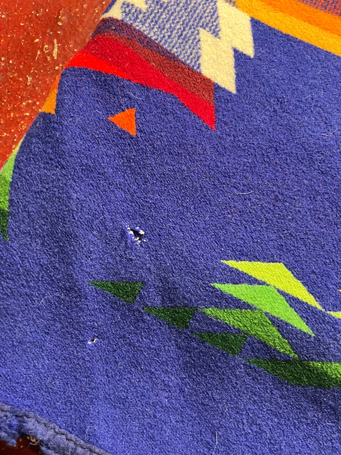 60s Pendleton Blue Blanket