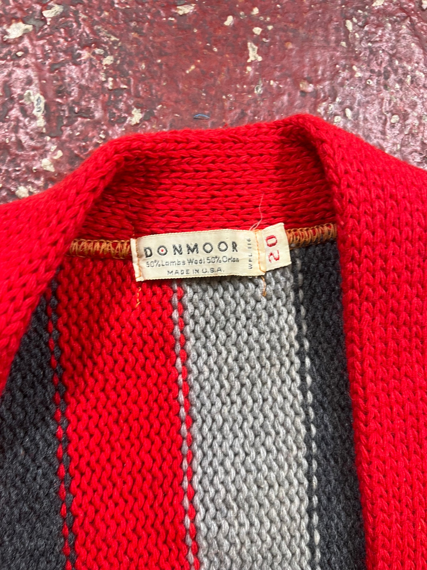 60s Donmoor Striped Cardigan