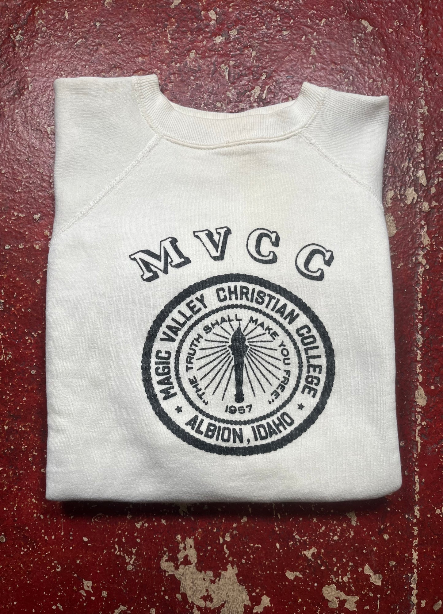 60s Magic Valley Christian College Sleeveless Crewneck