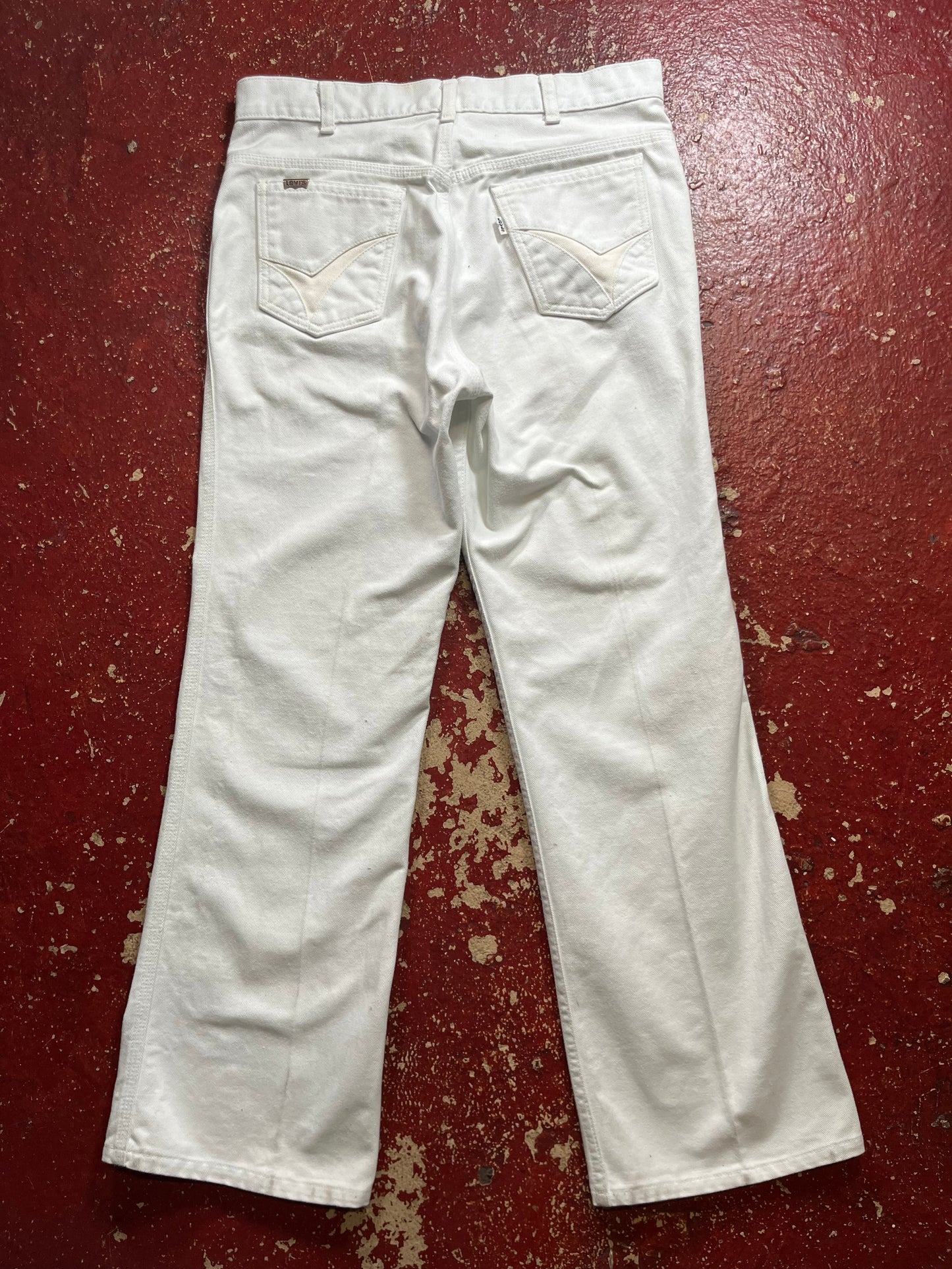 70s Levi’s White Jeans