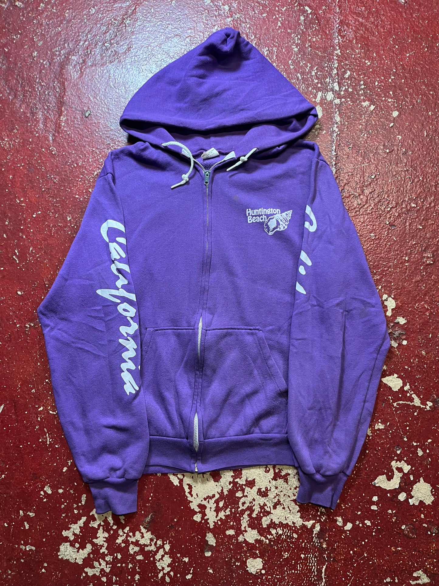 70s/80s Huntington Beach Zip Up Hoodie