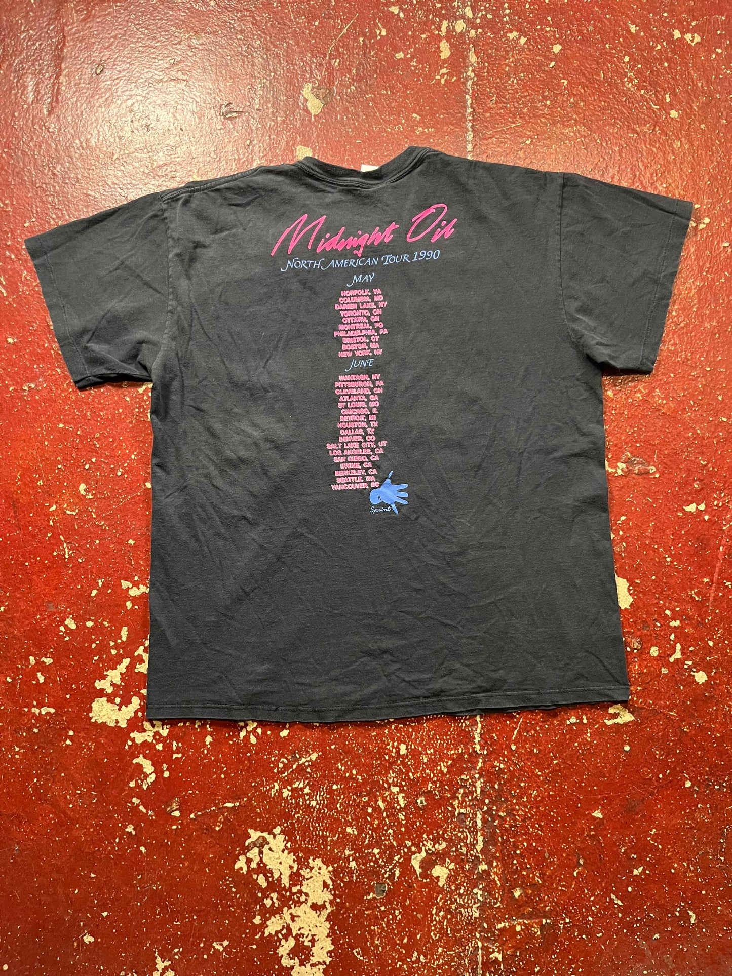 1990 Midnight Oil Tee