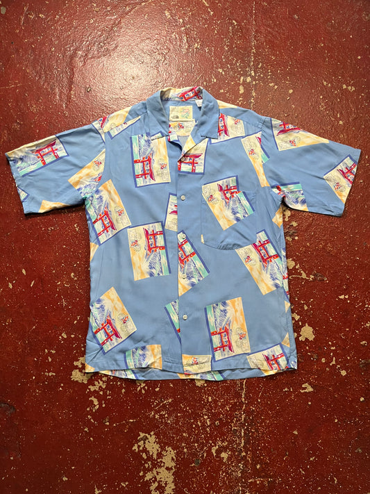 80s The North Face Japan Rayon Short Sleeve Shirt