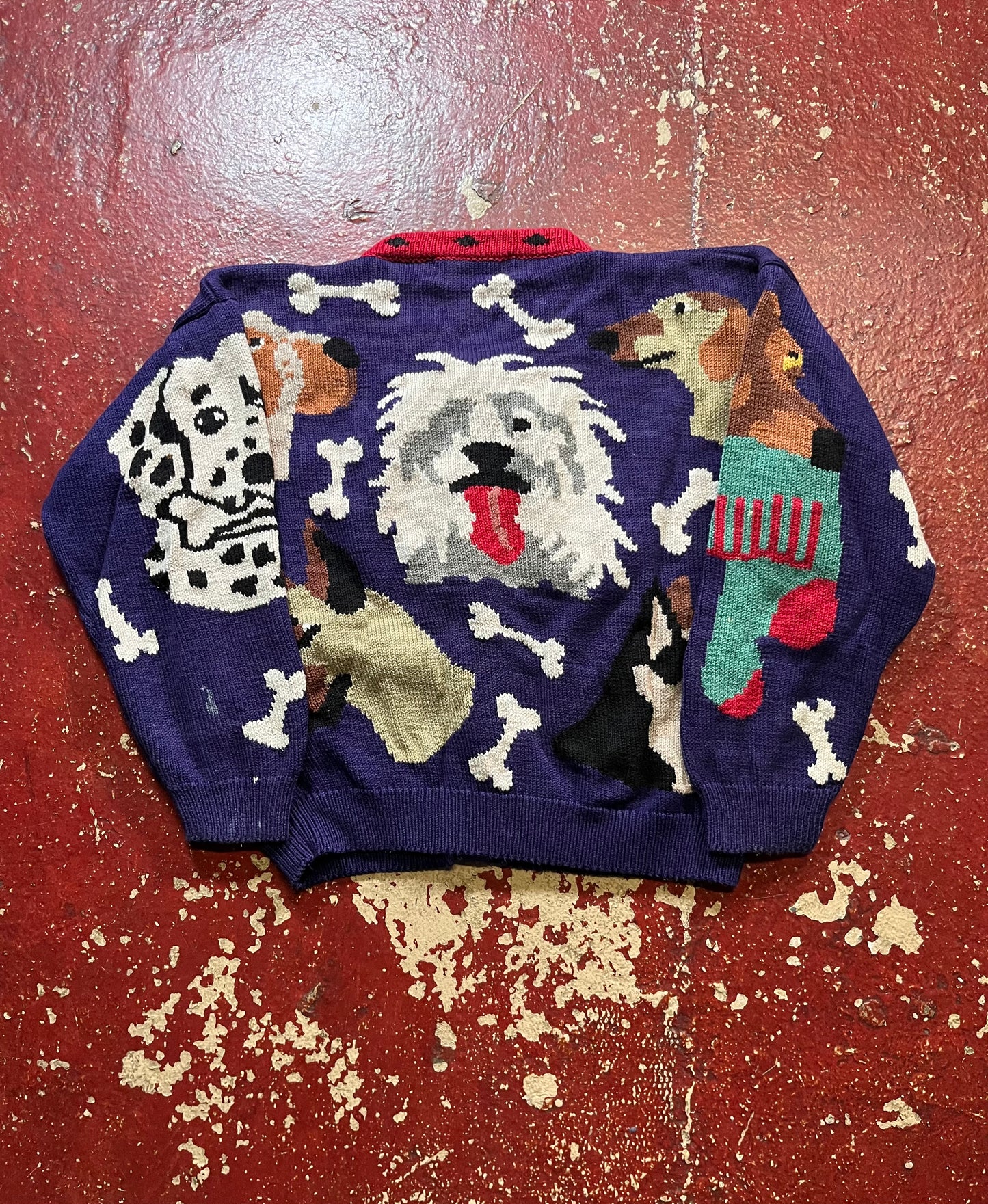 90s Christine Foley Dogs & Bones Cardigan