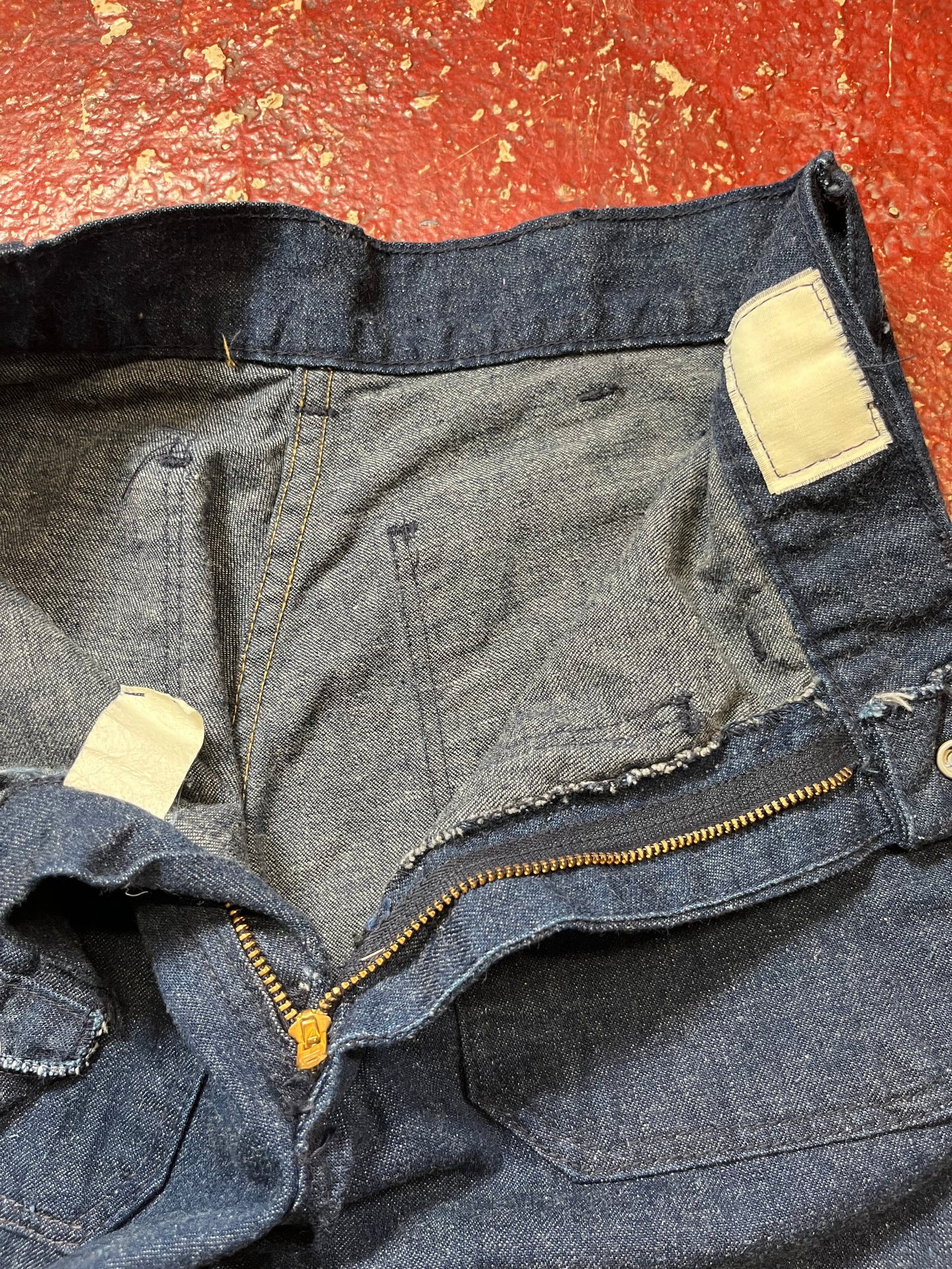 70s Nav Dungaree Pants