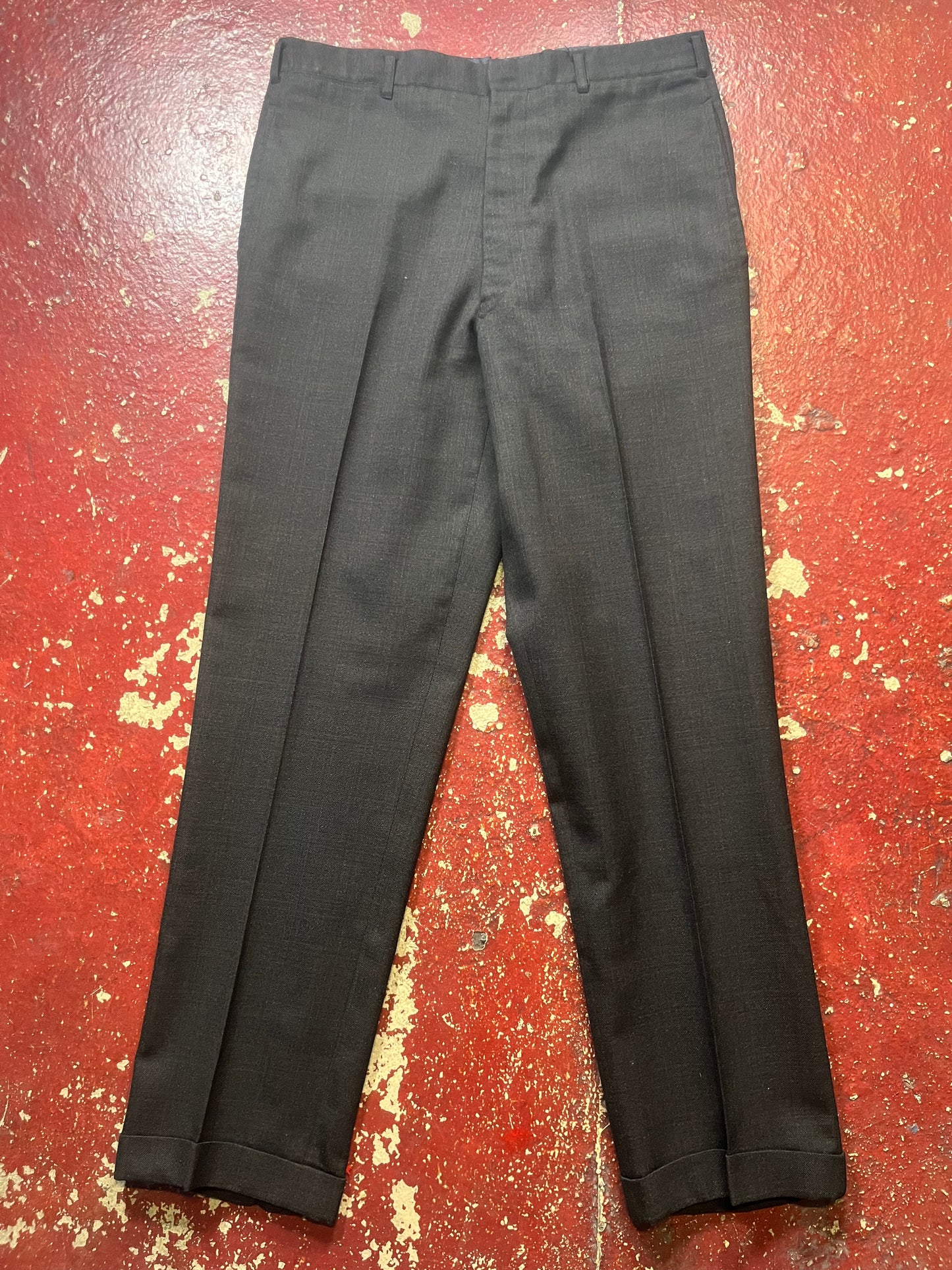 50s Drop Loop Split Back Brown Pants