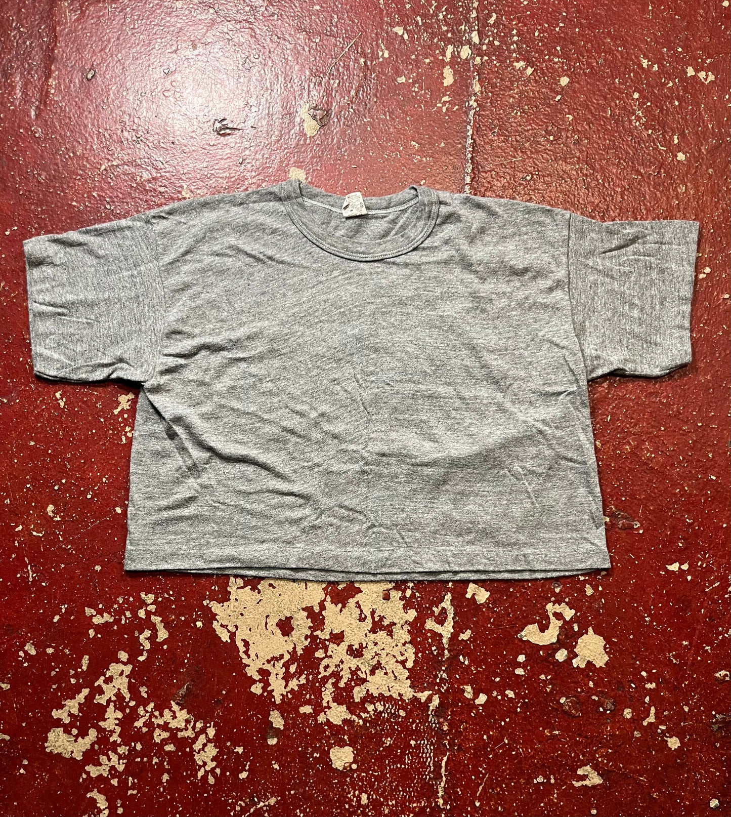 70s Russell Grey Cropped Tee
