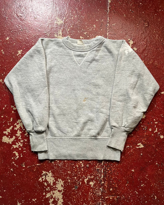 50s Fruit Of The Loom Grey Single V Crewneck