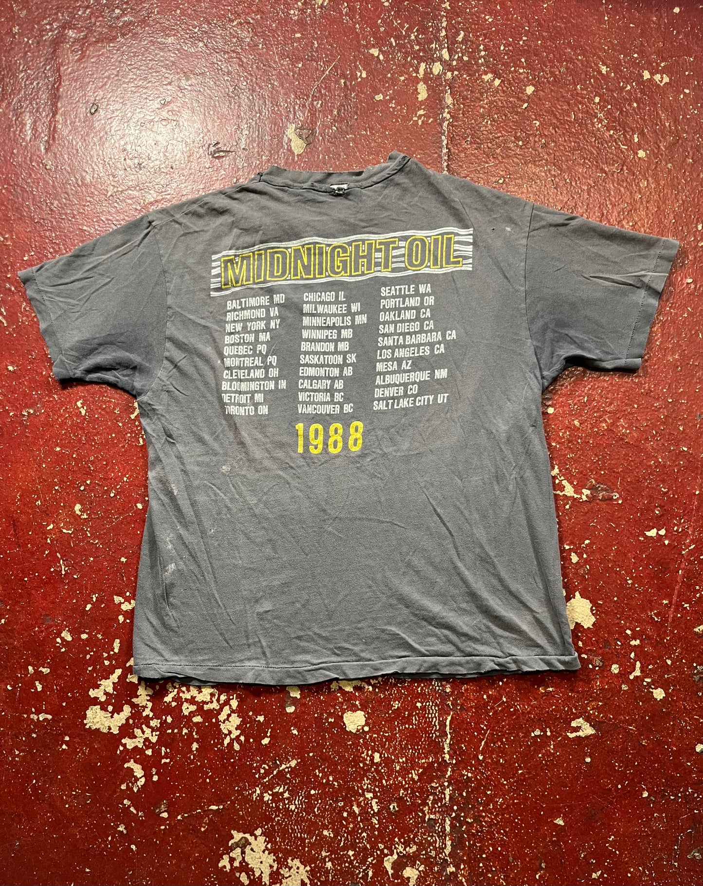 1988 Midnight Oil Tee