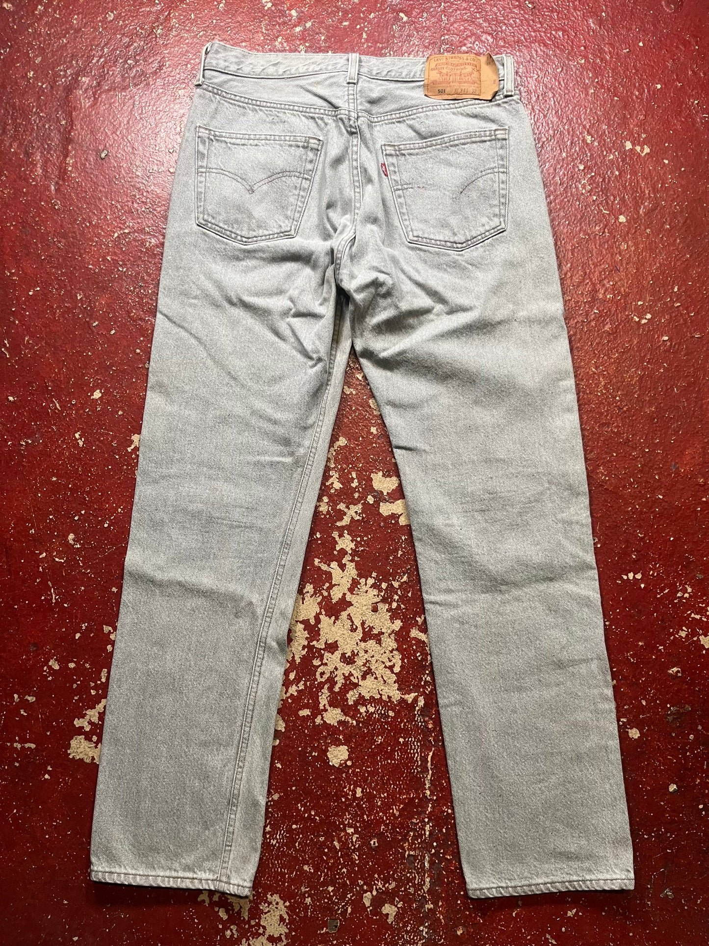 90s Levis 501s Grey Jeans