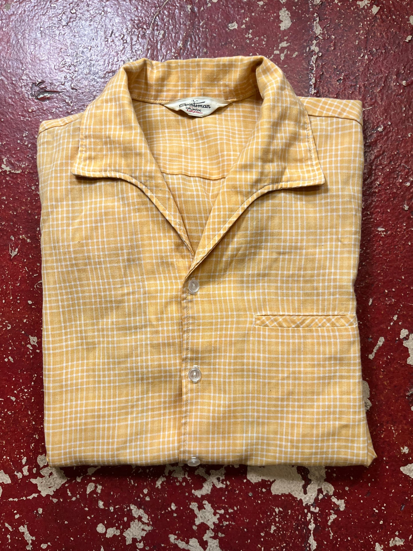 50s Sportsman Yellow Short Sleeve Shirt