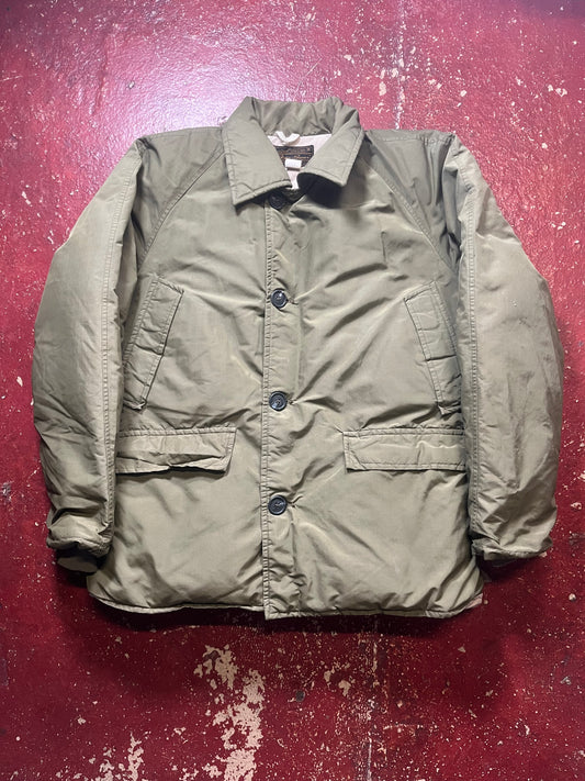 60s Eddie Bauer Green Down Jacket