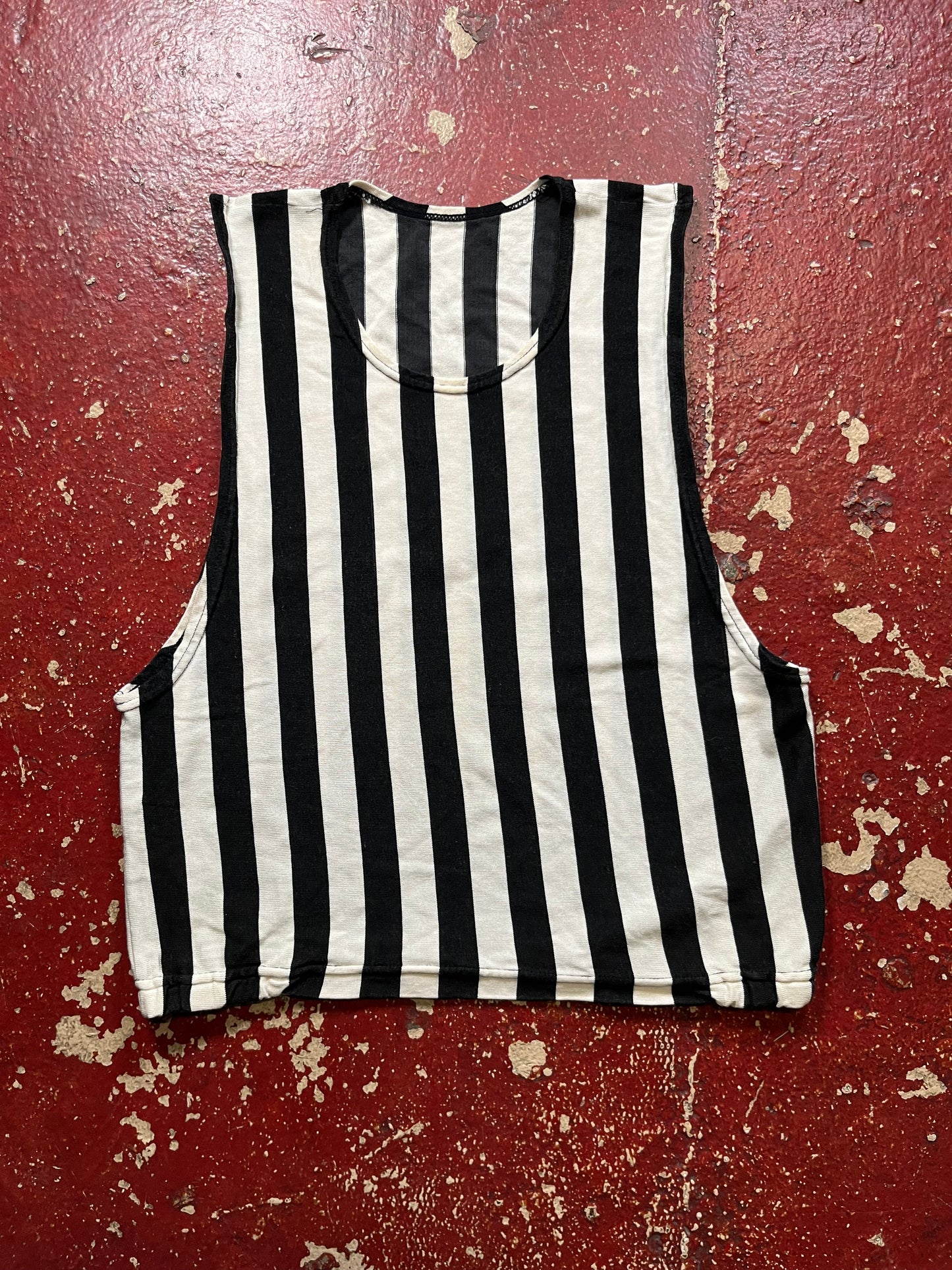 40s/50s White & Black Tank Top