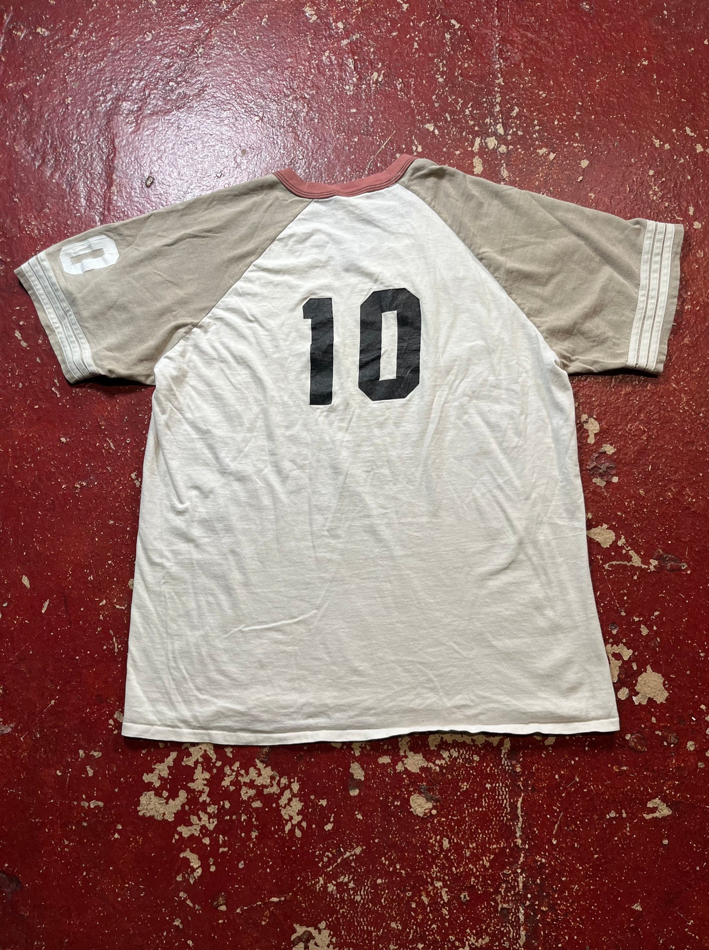 70s/80s 6th Street Pier Tri Tone Vee Neck Tee